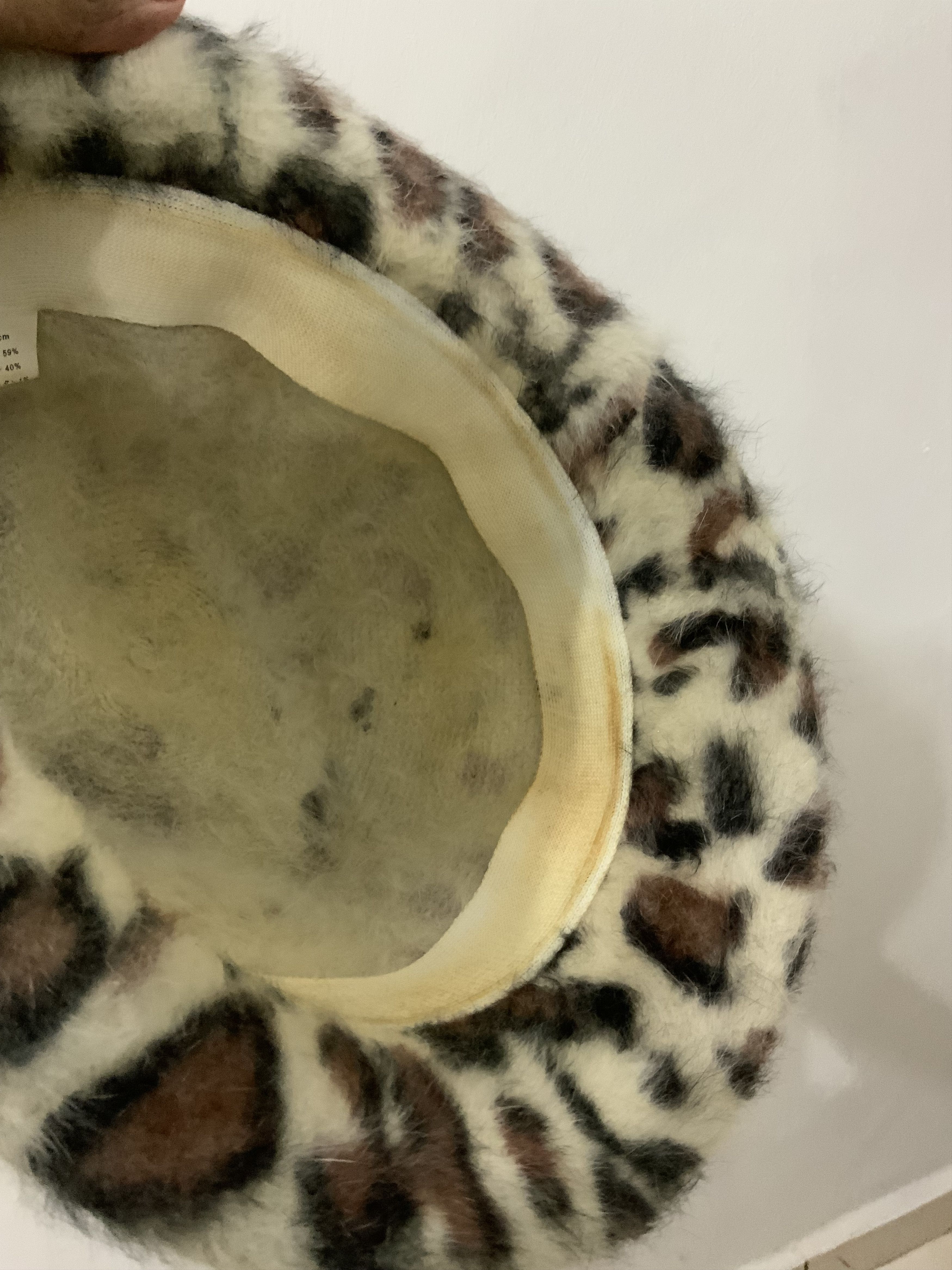 Hat Club Mohair Fur Leopard Design Hat Size ONE SIZE - 8 Thumbnail