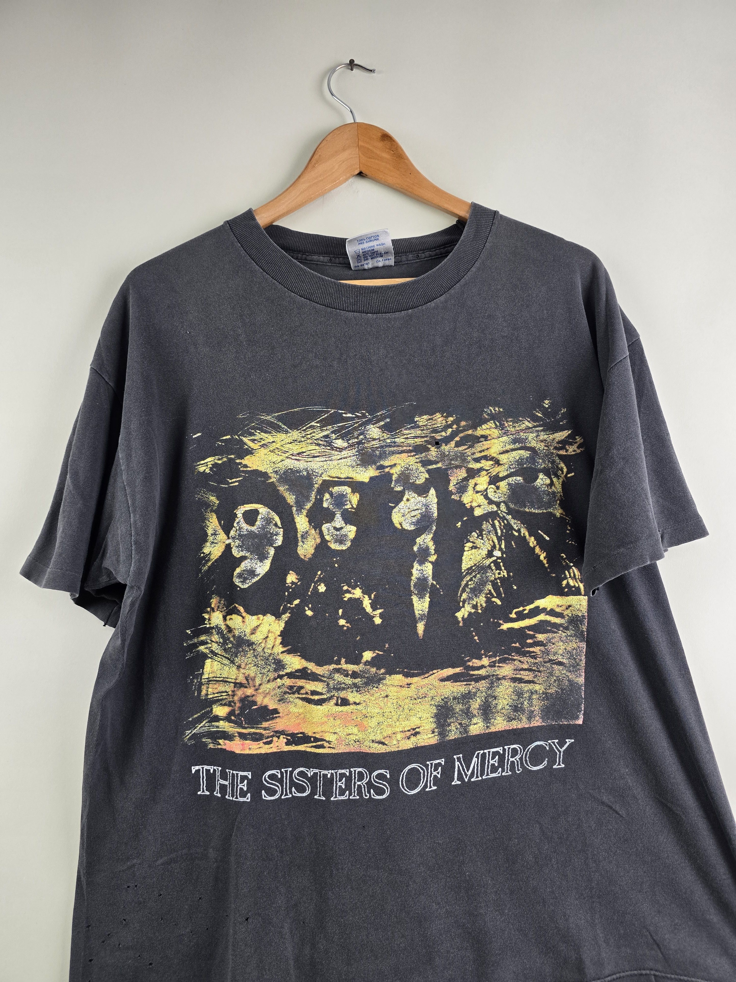 Band Tees × Vintage 90s The Sisters of Mercy Vision Thing Tour XL 22" 27" Size US XL / EU 56 / 4 - 2 Thumbnail