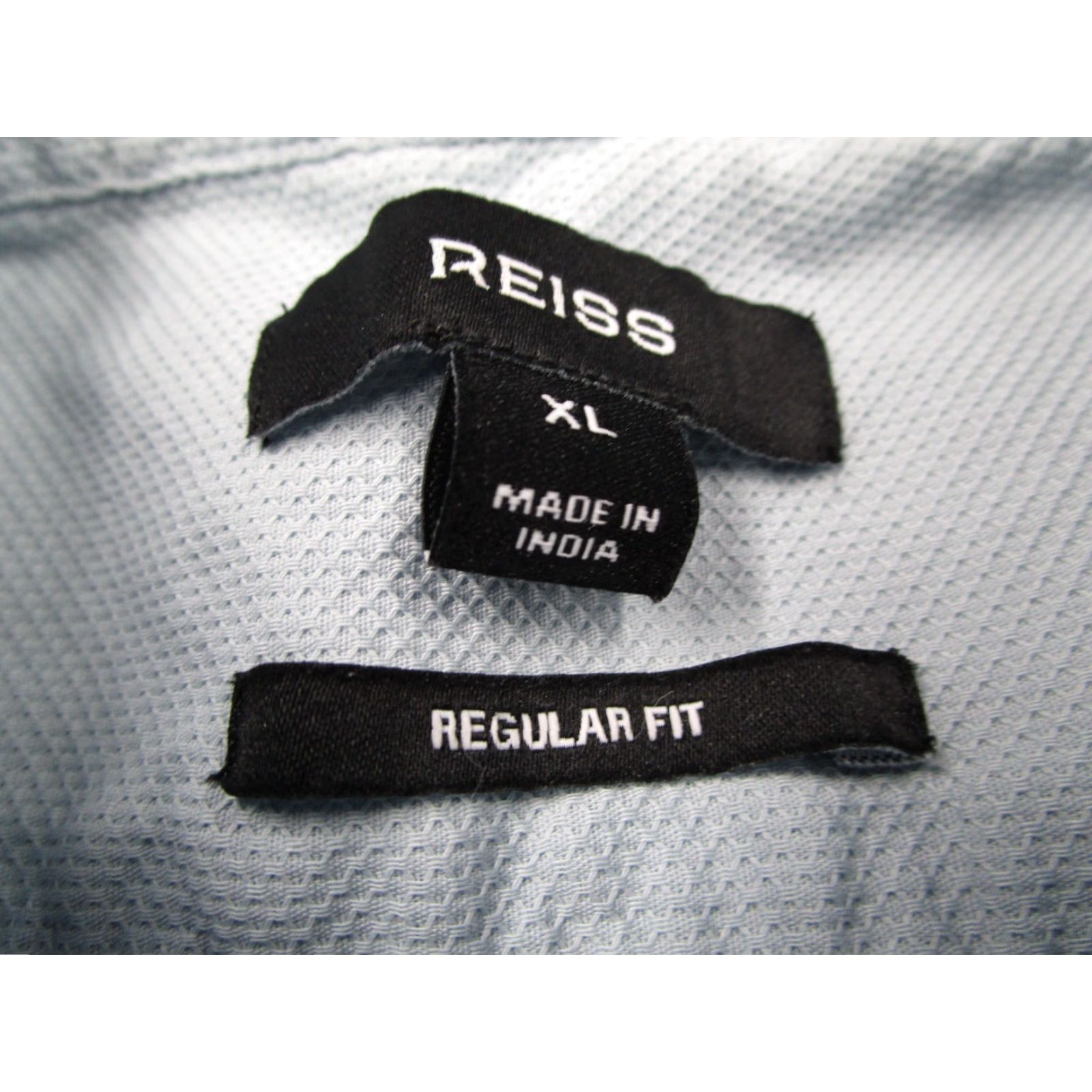 Reiss Reiss Shirt Mens Extra Large Blue Regular Fit Button Up Long Sleeve Casual Work Size US XL / EU 56 / 4 - 3 Thumbnail