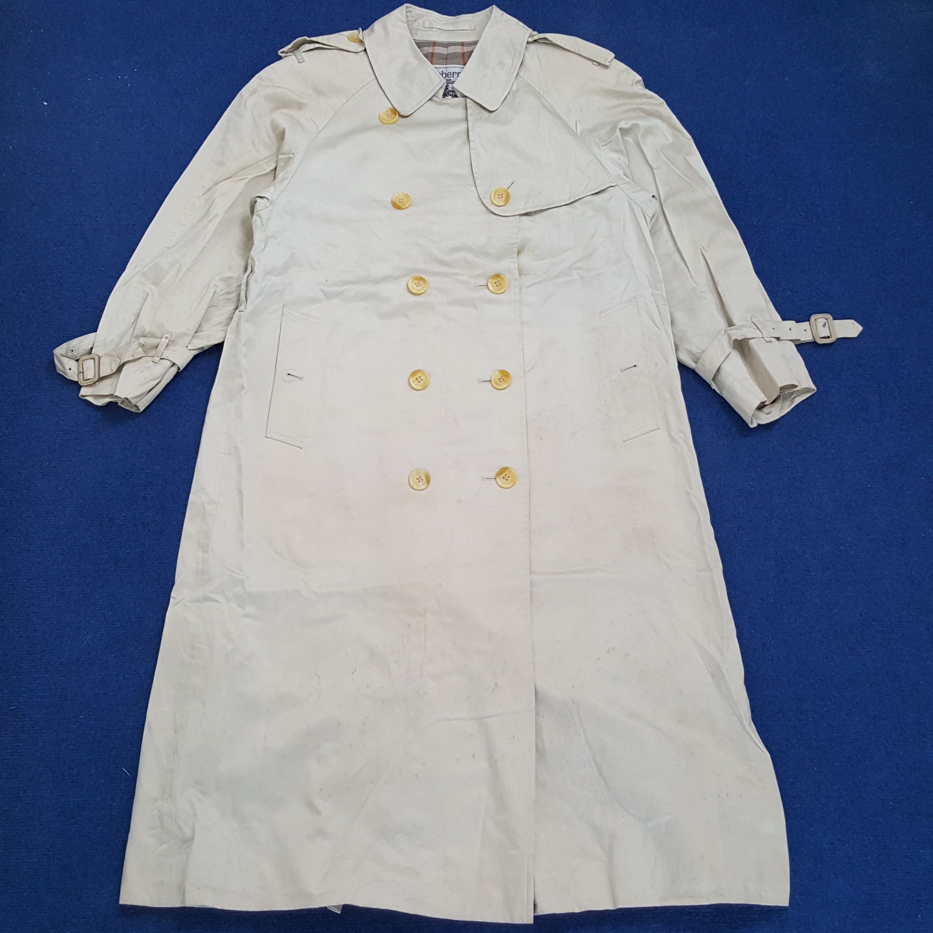Burberry × Vintage Vintage Burberrys' Nova Check Trench Coat Size US S / EU 44-46 / 1 - 1 Thumbnail