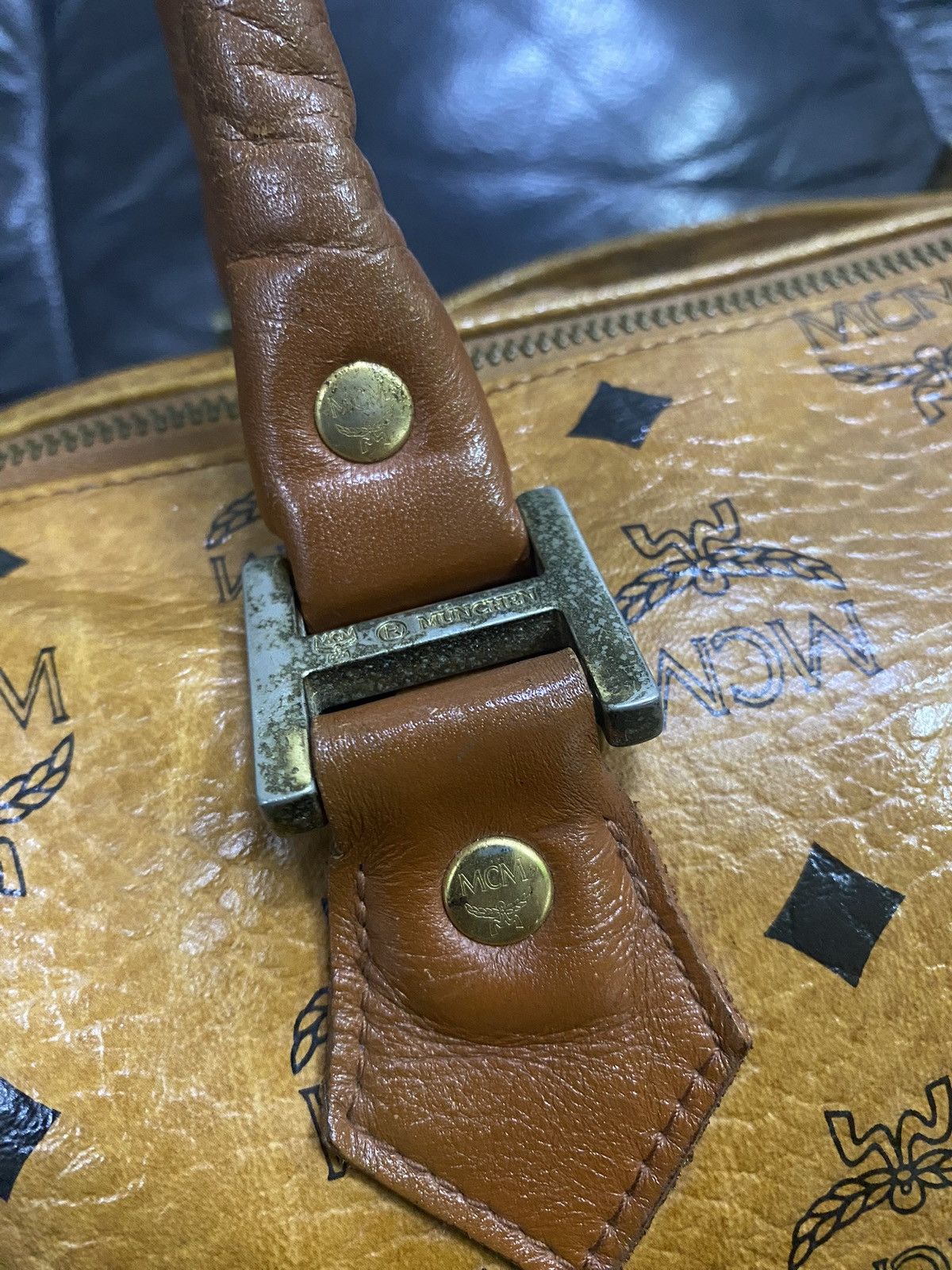MCM Authentic Vintage MCM Monogram Speedy 30 Hand Bag Size ONE SIZE - 8 Thumbnail