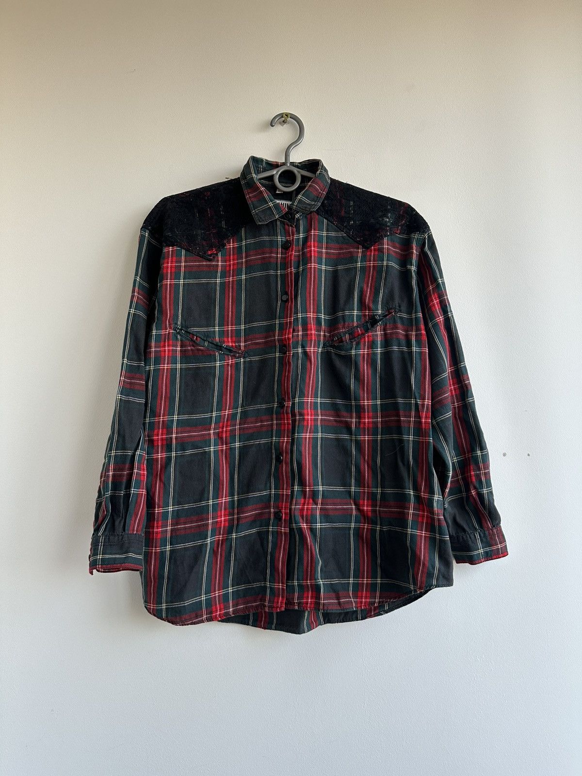 Moschino 90s Moschino Jeans Multicolor Tartan Plaid Shirt Size S Size S / US 4 / IT 40 - 1 Thumbnail