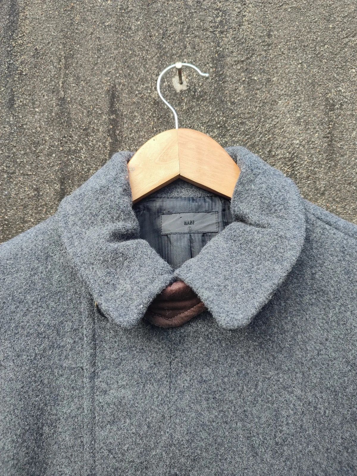 HARE × Japanese Brand HARE Wool-Blend Double Breasted Jacket – Grey (S) Size S / US 4 / IT 40 - 2 Thumbnail
