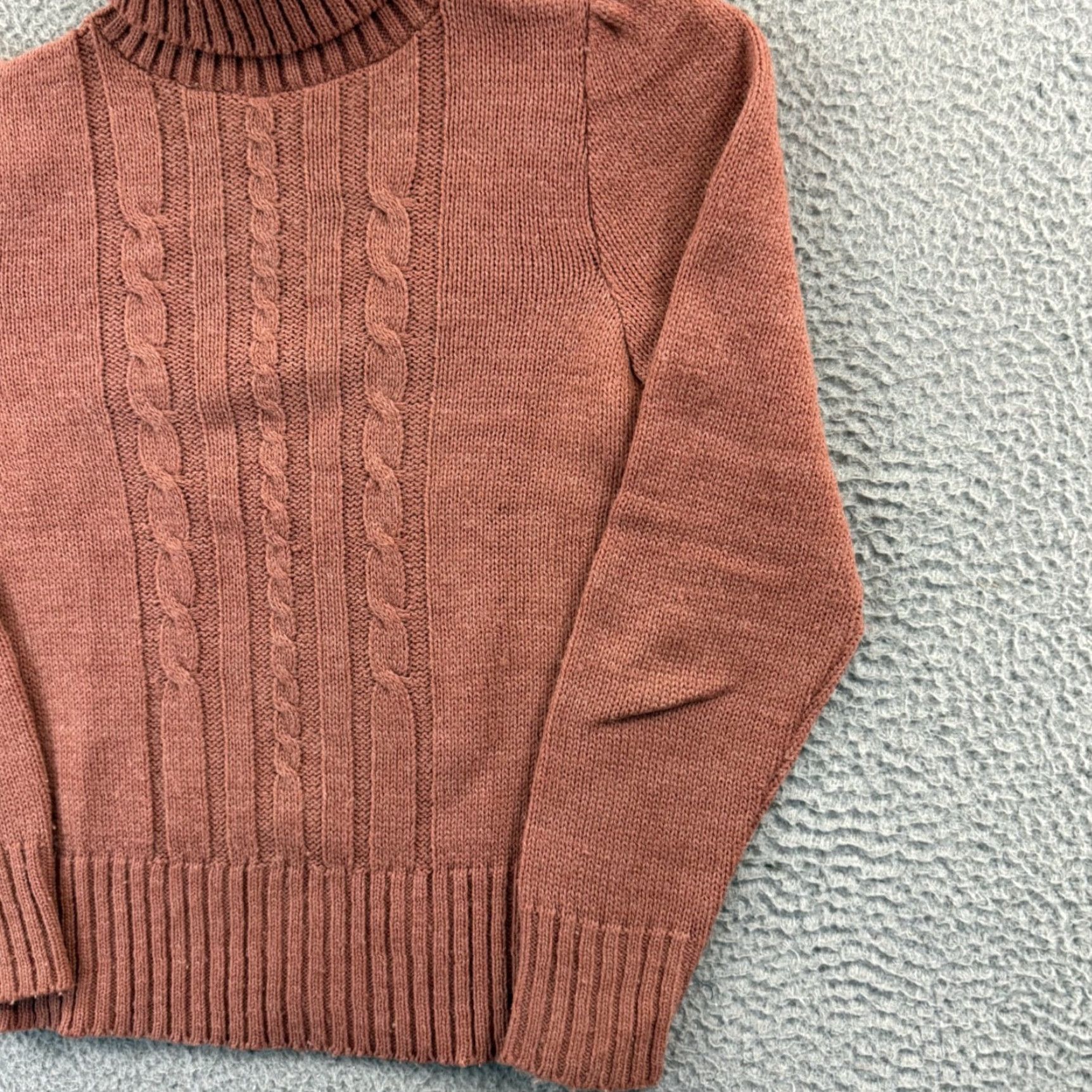 Vintage VINTAGE Its Pure Gould Sweater Women Small Rose Puff Sleeve Cable Knit 80s Cozy Size S / US 4 / IT 40 - 5 Thumbnail