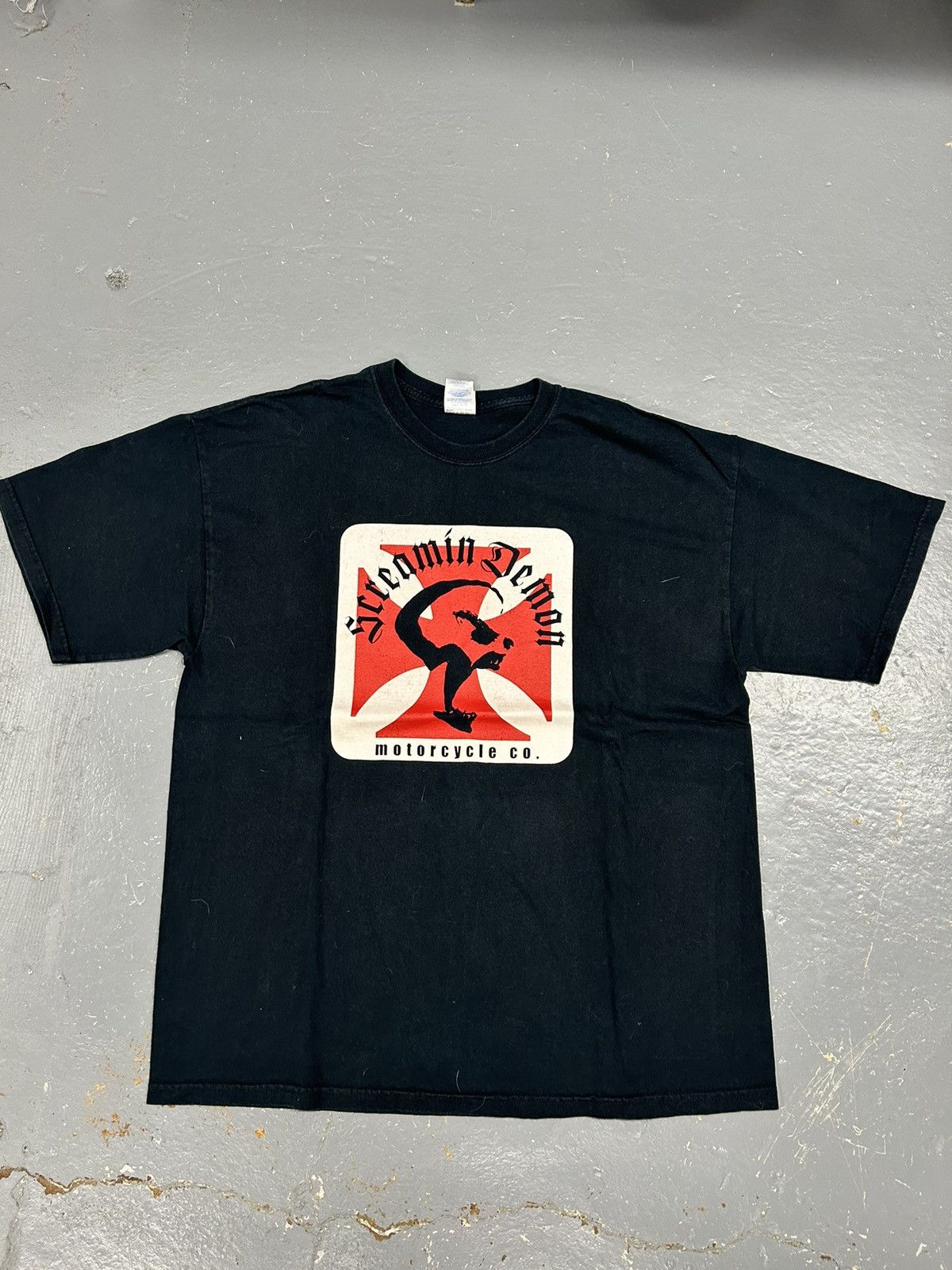 Harley Davidson Crazy Vintage Y2K Essential Screaming Demon Motorcycle Shirt Size US XL / EU 56 / 4 - 1 Thumbnail