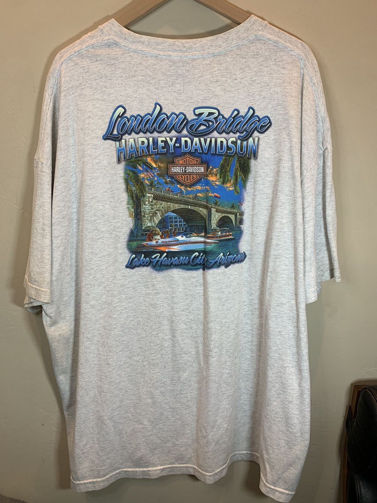 Harley Davidson *RARE* Harley Davidson London Bridge Lake Havasu Biker Shirt Size US XXL / EU 58 / 5 - 1 Thumbnail