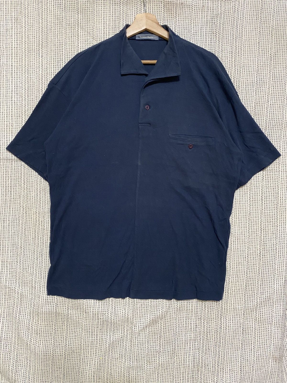 80S BRUSH TAG ISSEY MIYAKE MEN POLO SHIRT ARCHIVE ACCEPTABLE