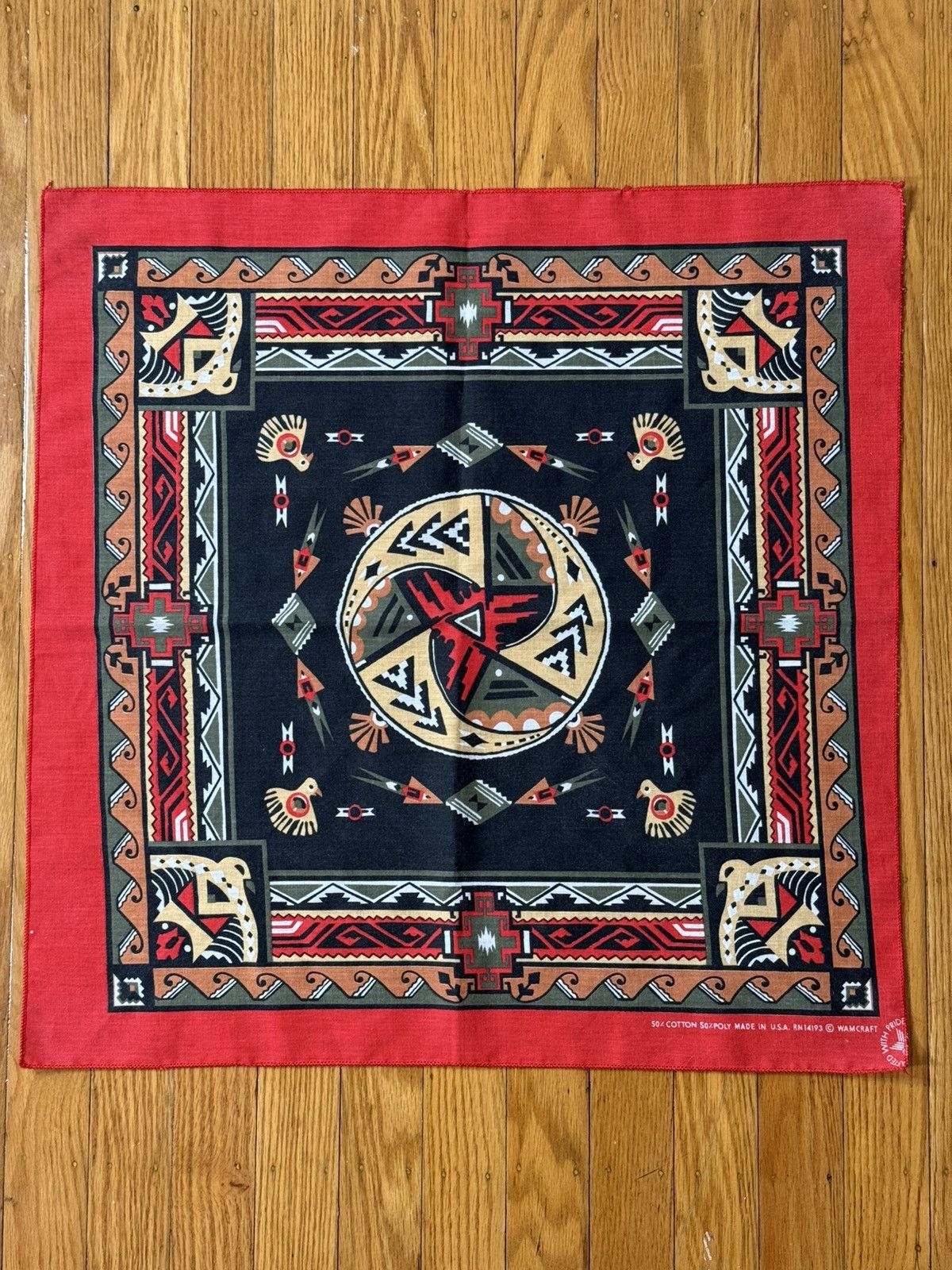 Vintage Vintage Wamcraft Bandana Southwest Native American Style Size ONE SIZE - 1 Thumbnail
