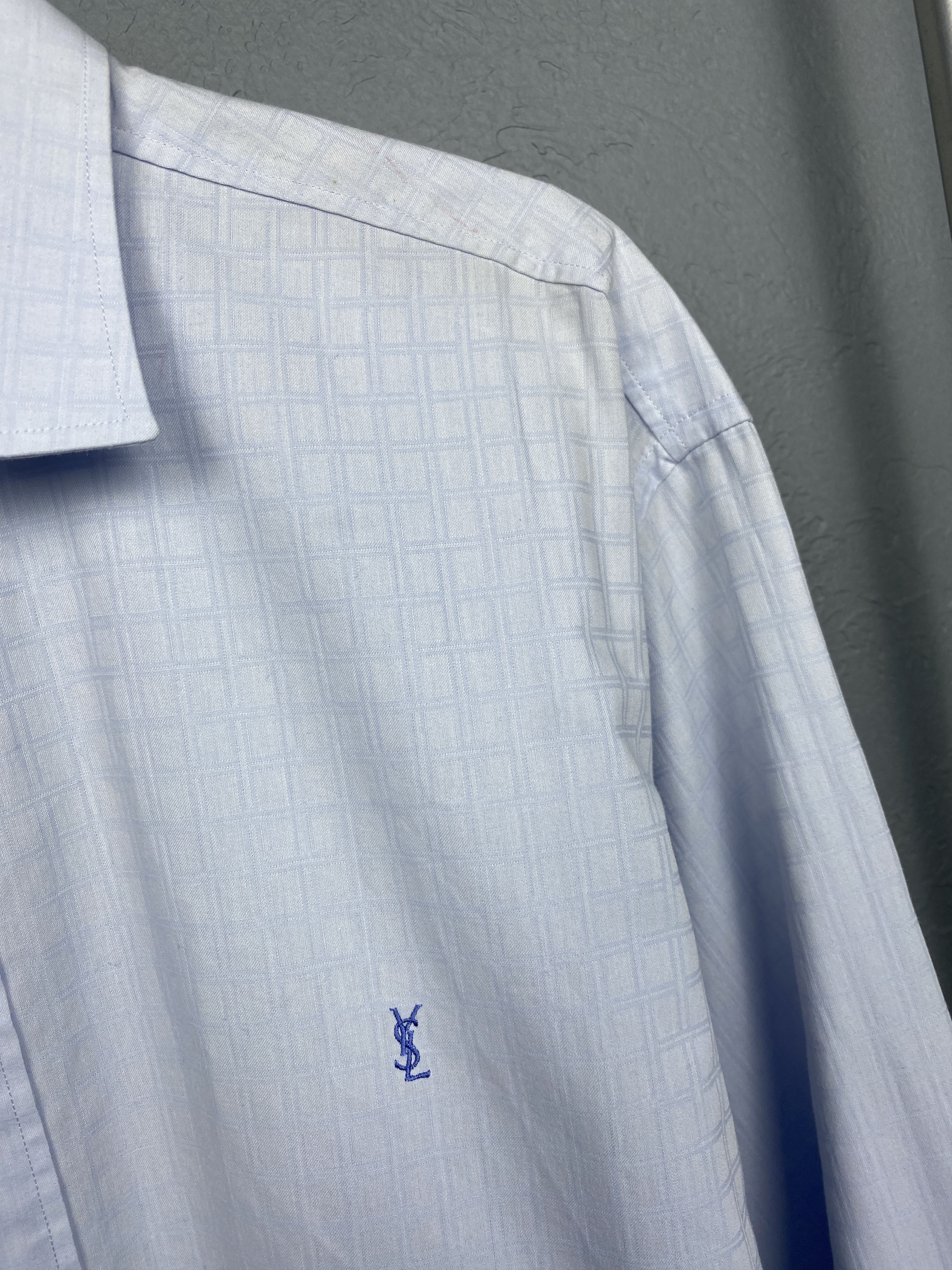 Yves Saint Laurent Yves Saint Laurent YSL Mens Long Sleeve Shirt Size US L / EU 52-54 / 3 - 3 Thumbnail