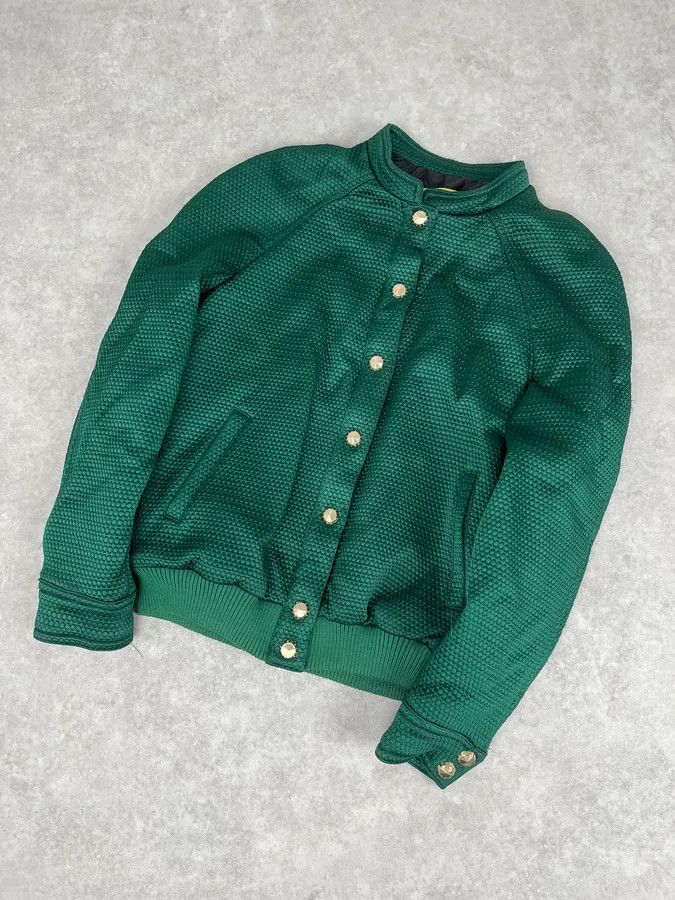 Versace Versace Italian Green Bomber Royal Jacket Size XS / US 0-2 / IT 36-38 - 5 Thumbnail