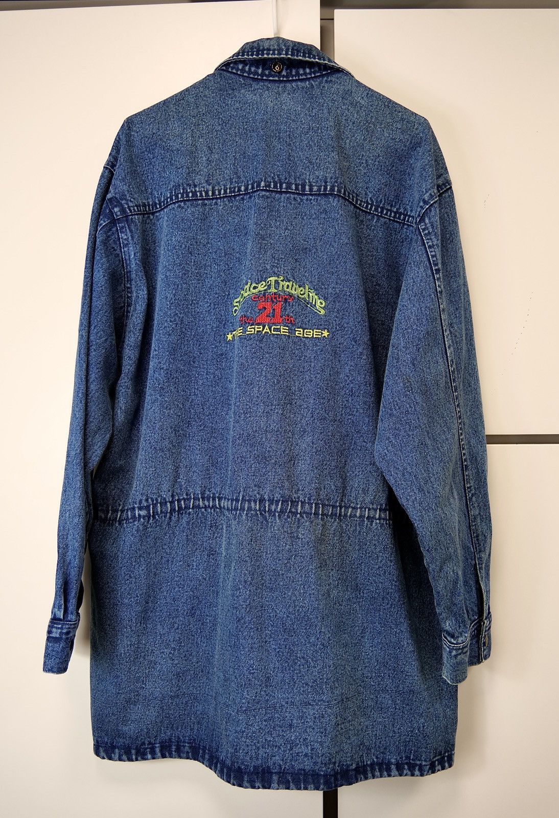 Big Star × Indian Motorcycle × Vintage Vintage Oversized Alien Embroidery Denim Parka Made in USA Size US L / EU 52-54 / 3 - 2 Thumbnail