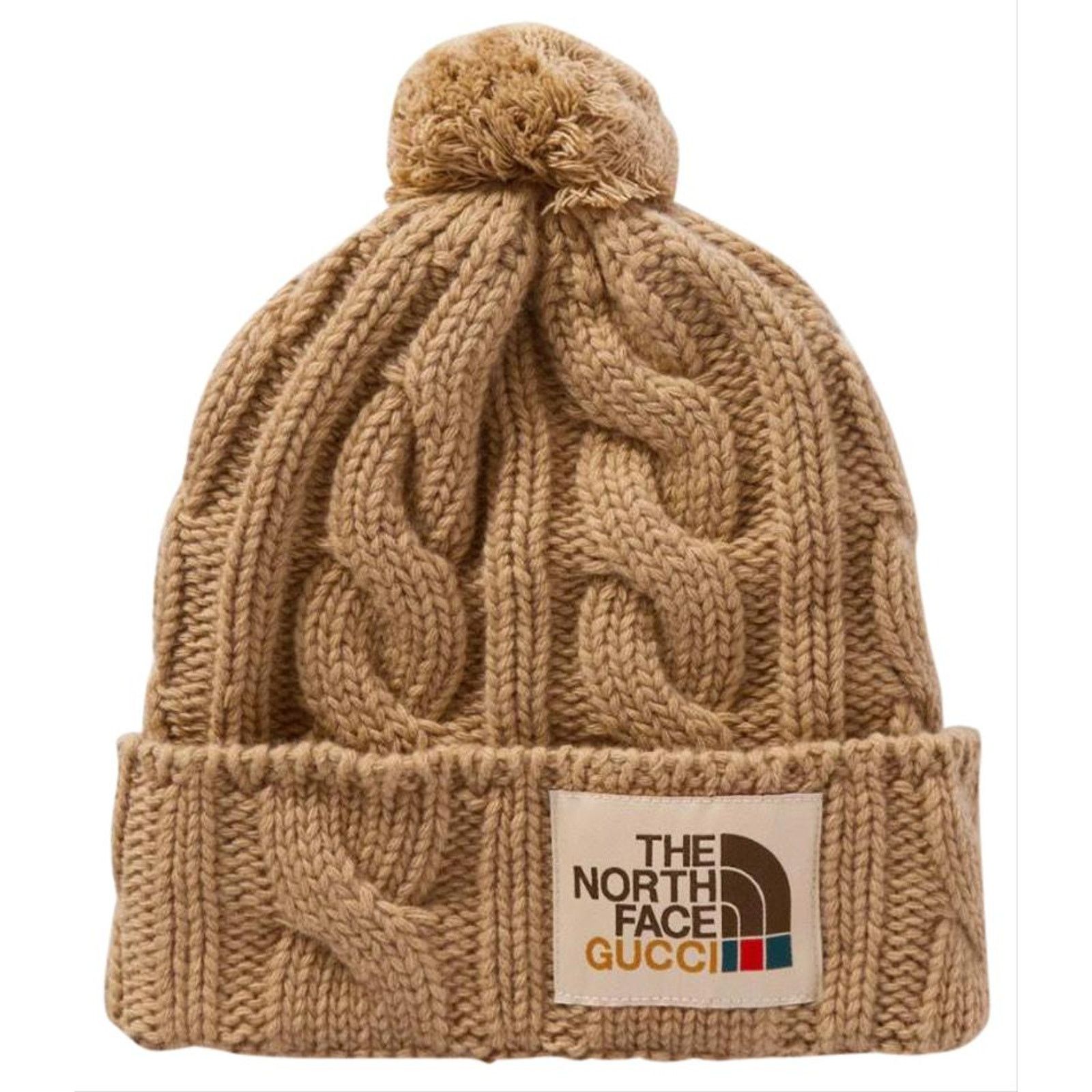 Gucci GUCCI x The North Face ribbed knit pompom beanie M Size ONE SIZE - 1 Thumbnail