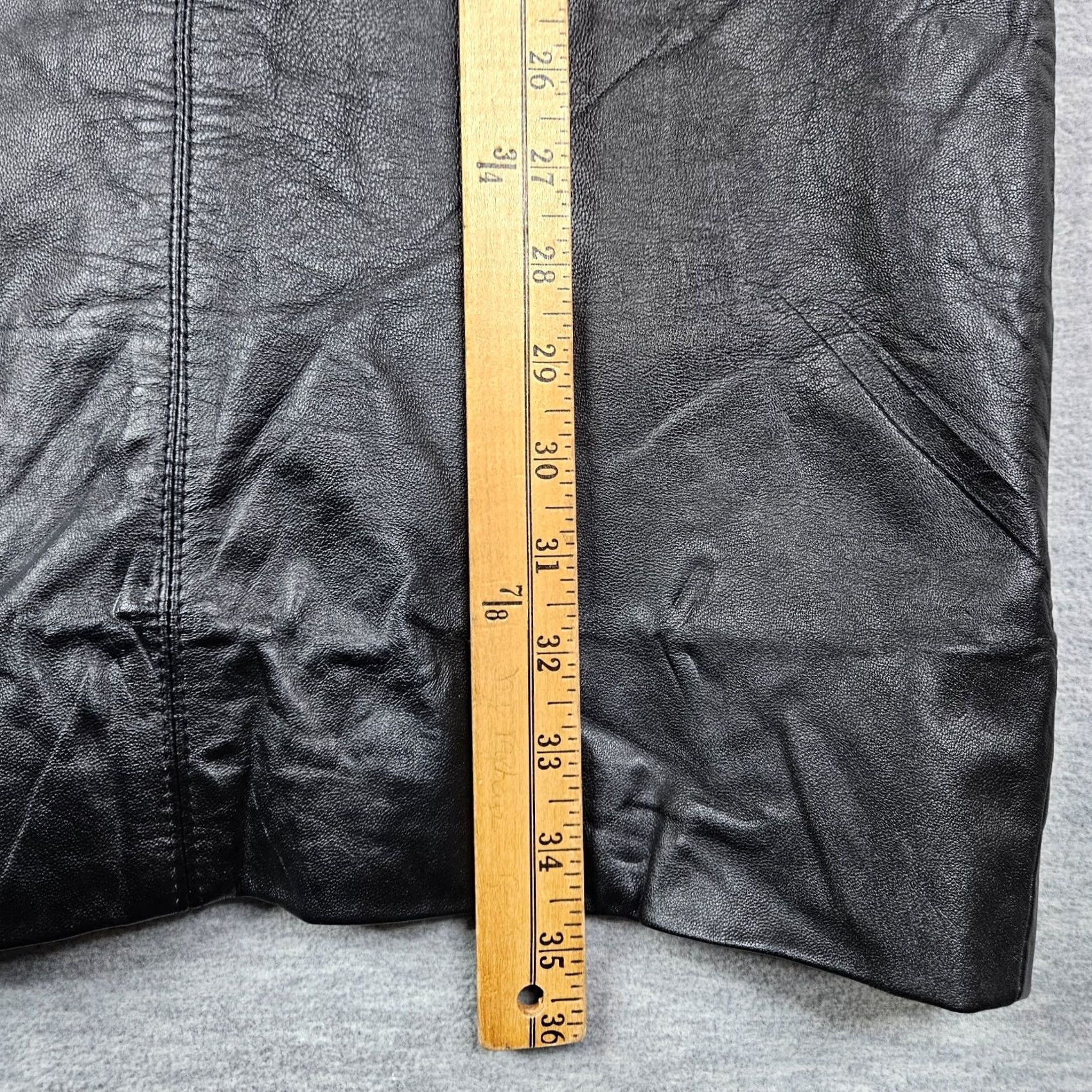 Vintage Spenser Jeremy Black Leather Sleeveless Sheath Dress Size 4 Women Size S / US 4 / IT 40 - 5 Thumbnail