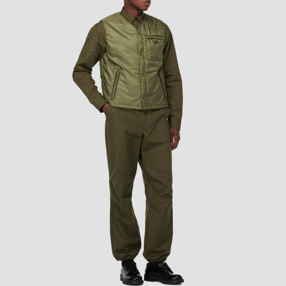 Prada Prada Re-Nylon Gilet Green Size US M / EU 48-50 / 2 - 6 Thumbnail