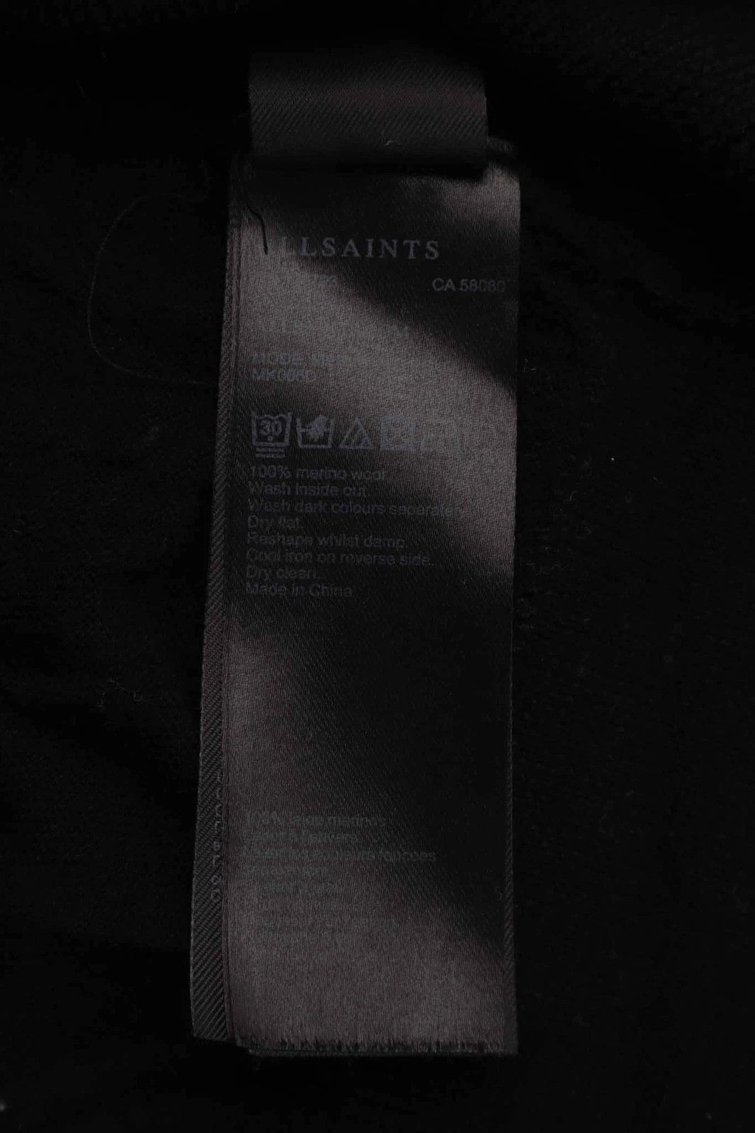 Allsaints AllSaints Mode Merino Long Sleeve Polo Shirt Black Size US M / EU 48-50 / 2 - 5 Thumbnail