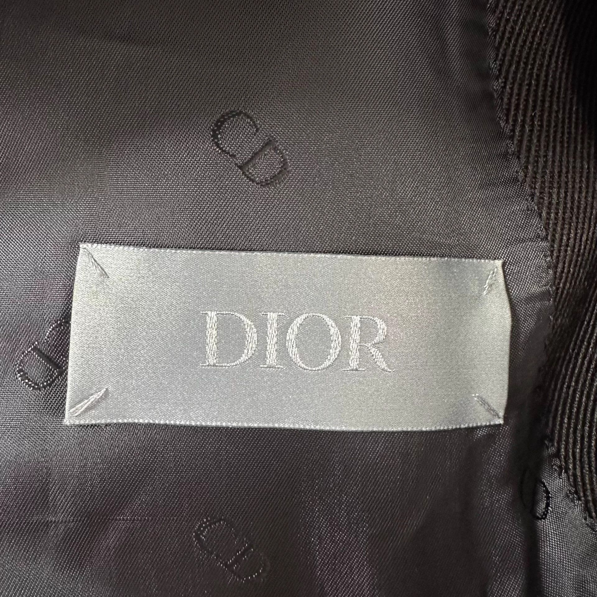 Dior Dior Man 23fw Mocha Brown Wool Ribbon Suit-Collar Blouson Size US M / EU 48-50 / 2 - 6 Thumbnail