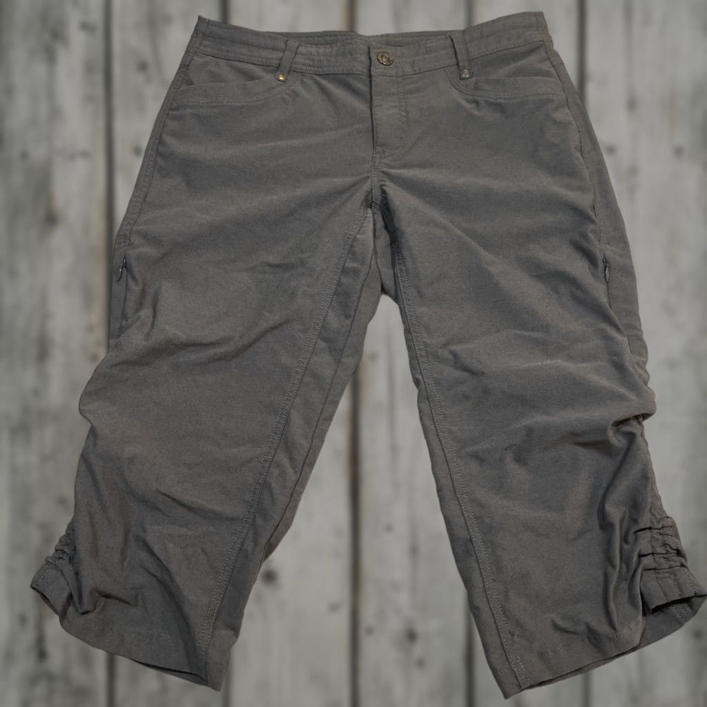 Vintage Kuhl Womens Pants Capri Size 8 Grey Drawstring Hiking Outdoor Mountains Pockets Size 30" / US 8 / IT 44 - 1 Thumbnail