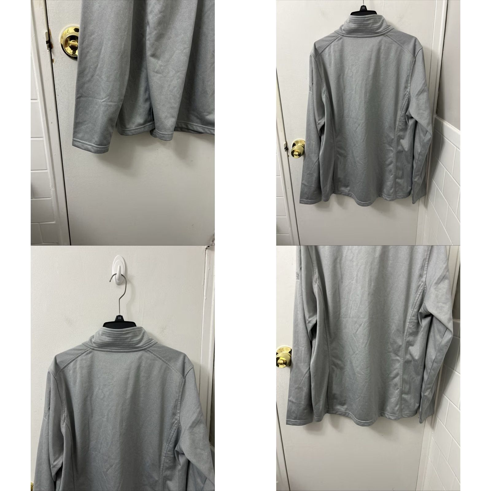 The North Face The North Face Tech Fleece 1/4 Zip Womens XL Gray Jacket Size XL / US 12-14 / IT 48-50 - 8 Thumbnail