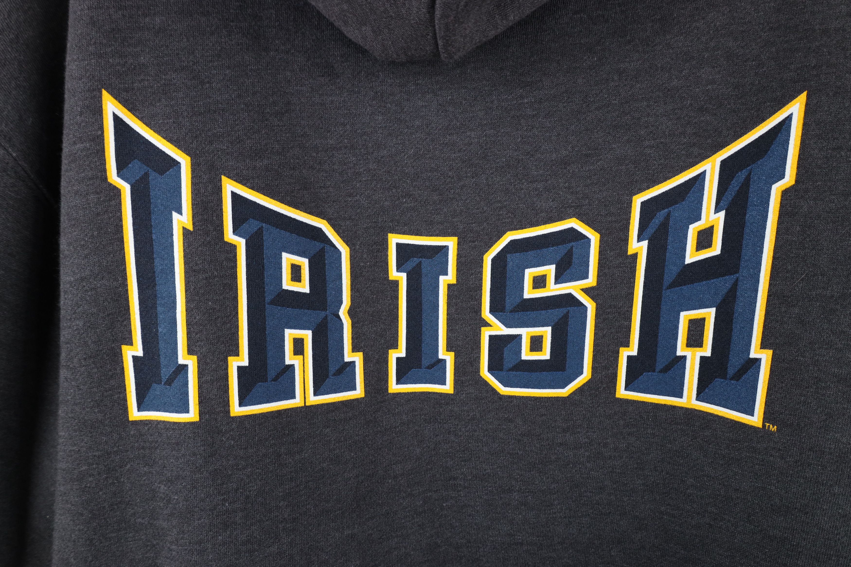 Vintage Vintage 90s Notre Dame University Full Zip Hoodie Sweatshirt Size US M / EU 48-50 / 2 - 12 Thumbnail