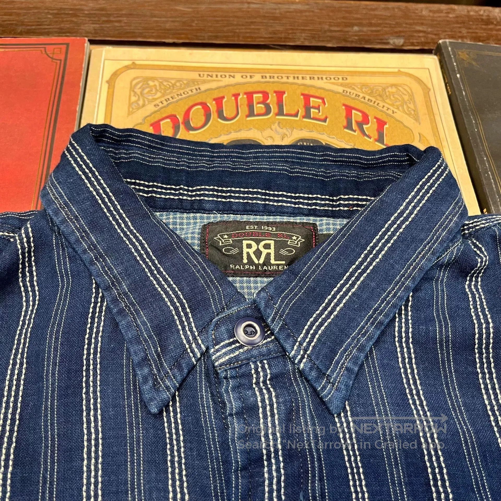 RRL Ralph Lauren RRL Double RL Striped Shirt. Size US L / EU 52-54 / 3 - 6 Thumbnail