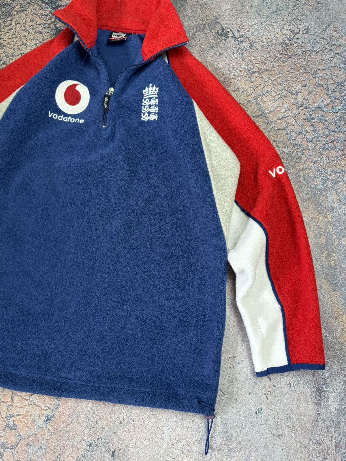 Vintage England Cricket 2000's Admiral Fleece Track Jacket Rare Size US L / EU 52-54 / 3 - 3 Thumbnail