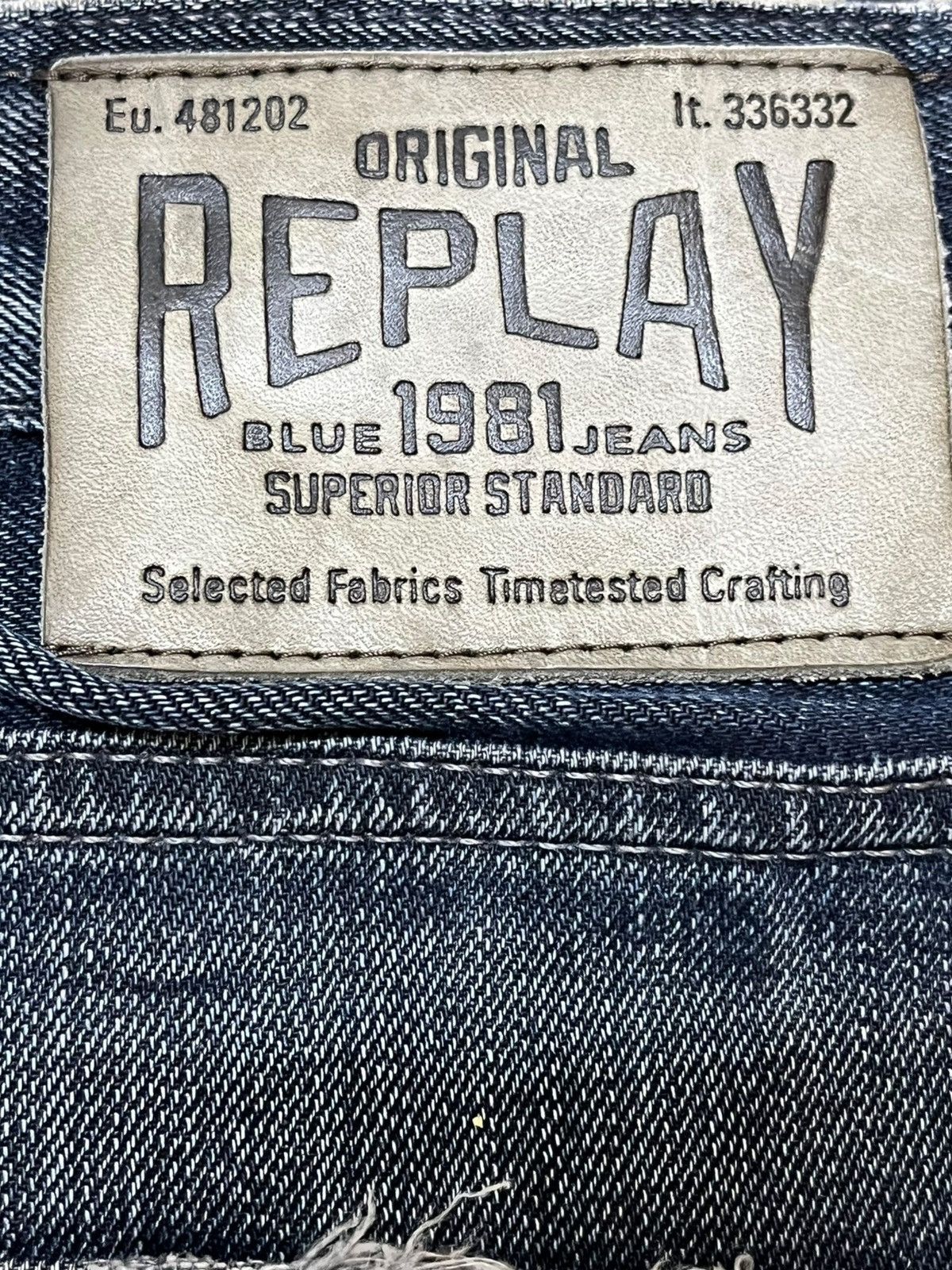 Replay Vintage Replay Jennon Honeycomb Whiskering Denim Size US 29 - 10 Thumbnail