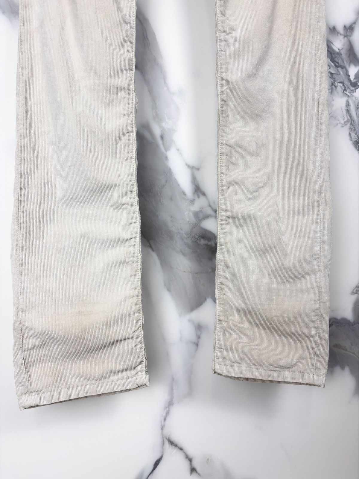 Dior × Hedi Slimane AW04 Dior Homme VOTC Faded & Distressed Corduroy Jeans Pants Size US 27 - 4 Thumbnail
