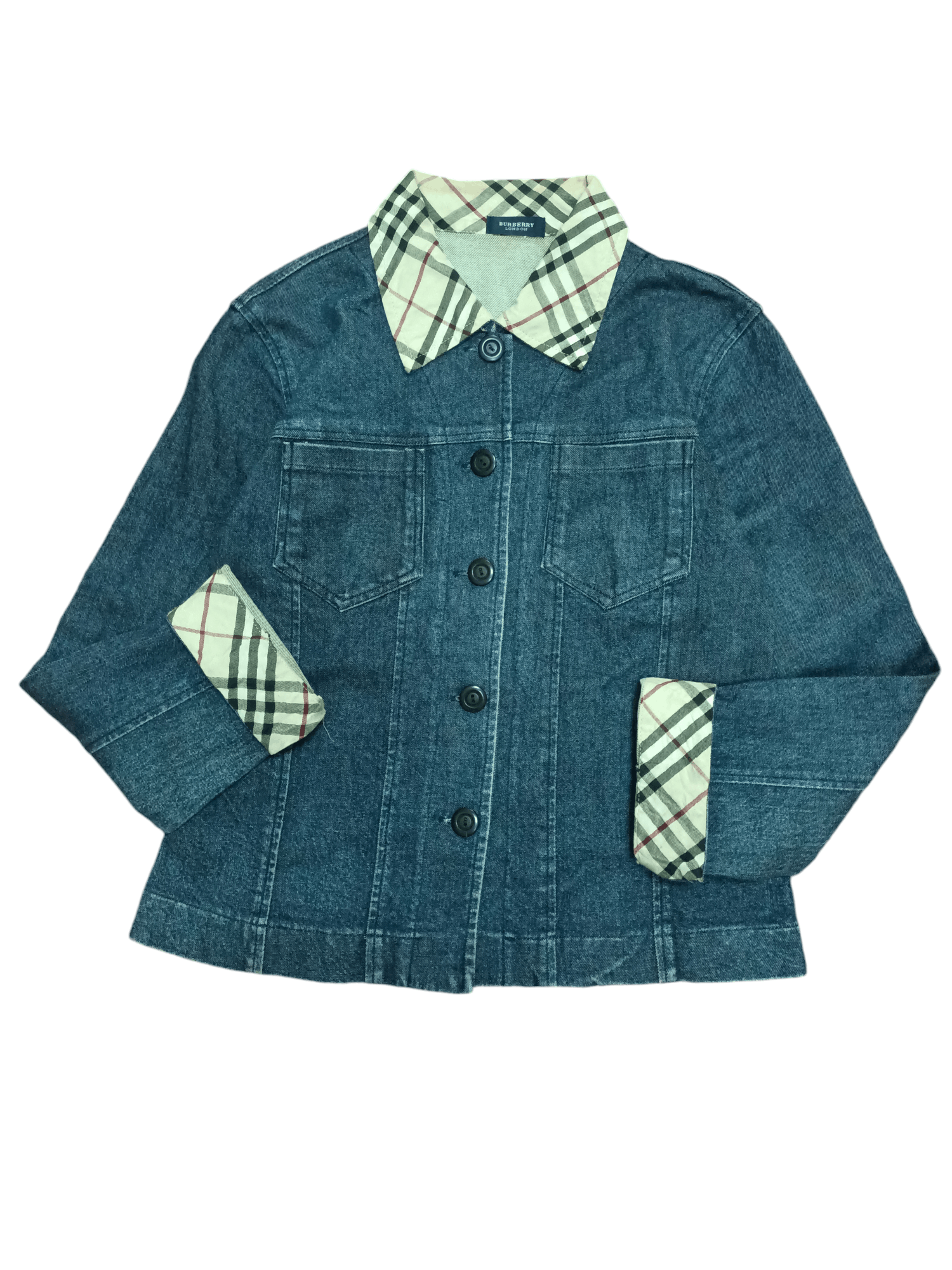 Burberry × Designer BURBERRY DENIM JACKET x DESIGNER Size XS / US 0-2 / IT 36-38 - 1 Thumbnail