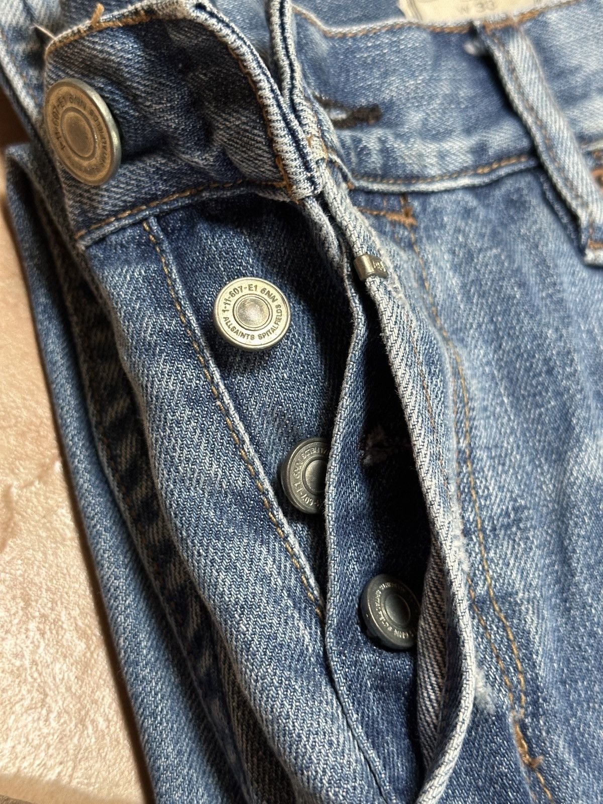 Allsaints AllSaints Cigarette blue Jeans - Size 33 Size US 33 - 7 Thumbnail