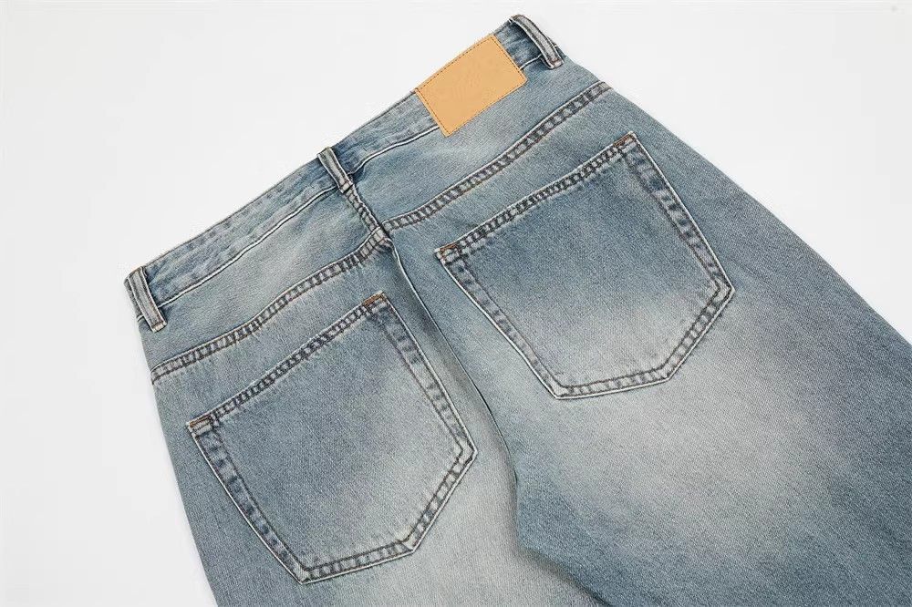 Designer × Japanese Brand Straight washed casual gradient ripped flared jeans Size US 32 / EU 48 - 6 Thumbnail