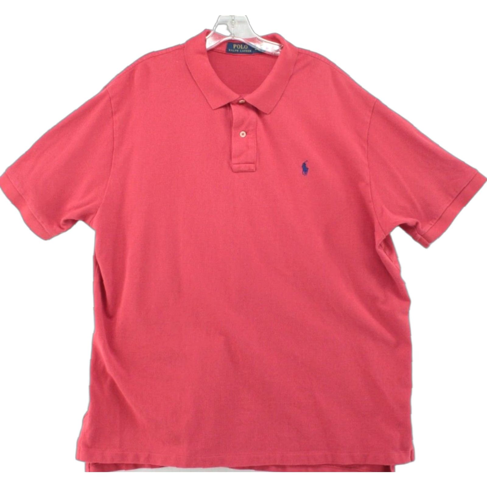 Polo Ralph Lauren Polo Ralph Lauren Shirt Mens 2XL Salmon Red Short Sleeve Pony Preppy Size US XXL / EU 58 / 5 - 1 Thumbnail