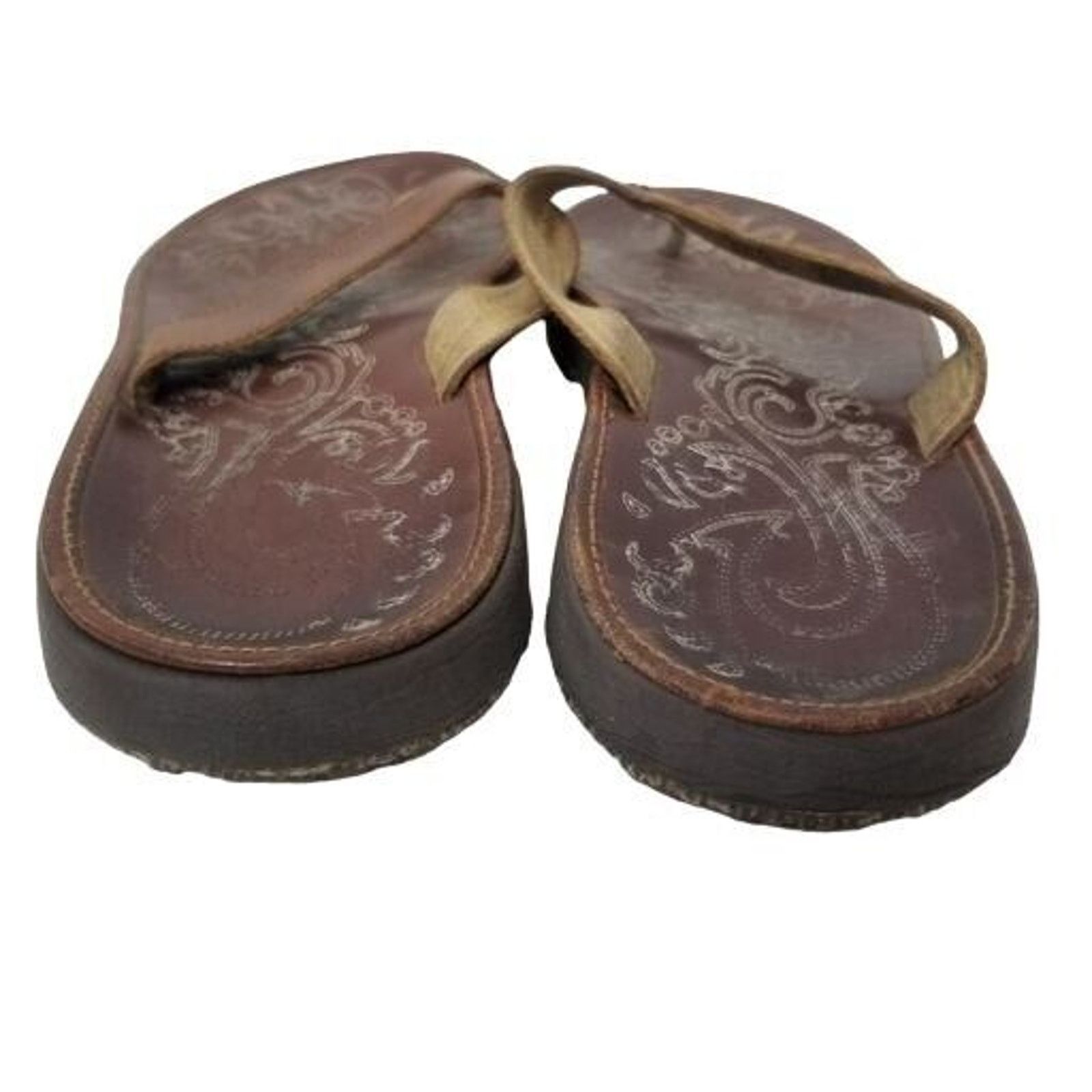 Olukai Olukai Womens Paniolo Leather Flip Flops Thongs Sandals Sz 9 Size US 9 / IT 39 - 7 Thumbnail