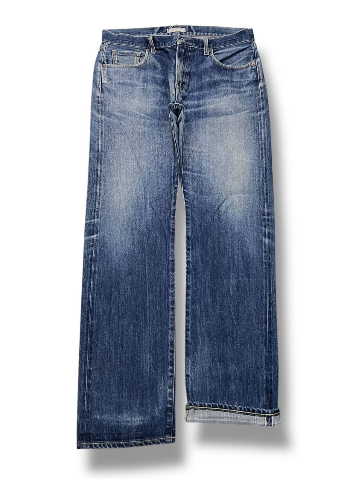 Uniqlo Vintage Uniqlo Selvedge Denim Japan - Faded Wash Jeans Size US 36 / EU 52 - 2 Thumbnail