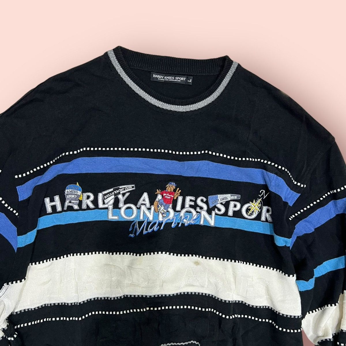 Designer × Hardy Amies VINTAGE HARDY AMIES SPORT PULLOVER SWEATER Size US L / EU 52-54 / 3 - 7 Thumbnail
