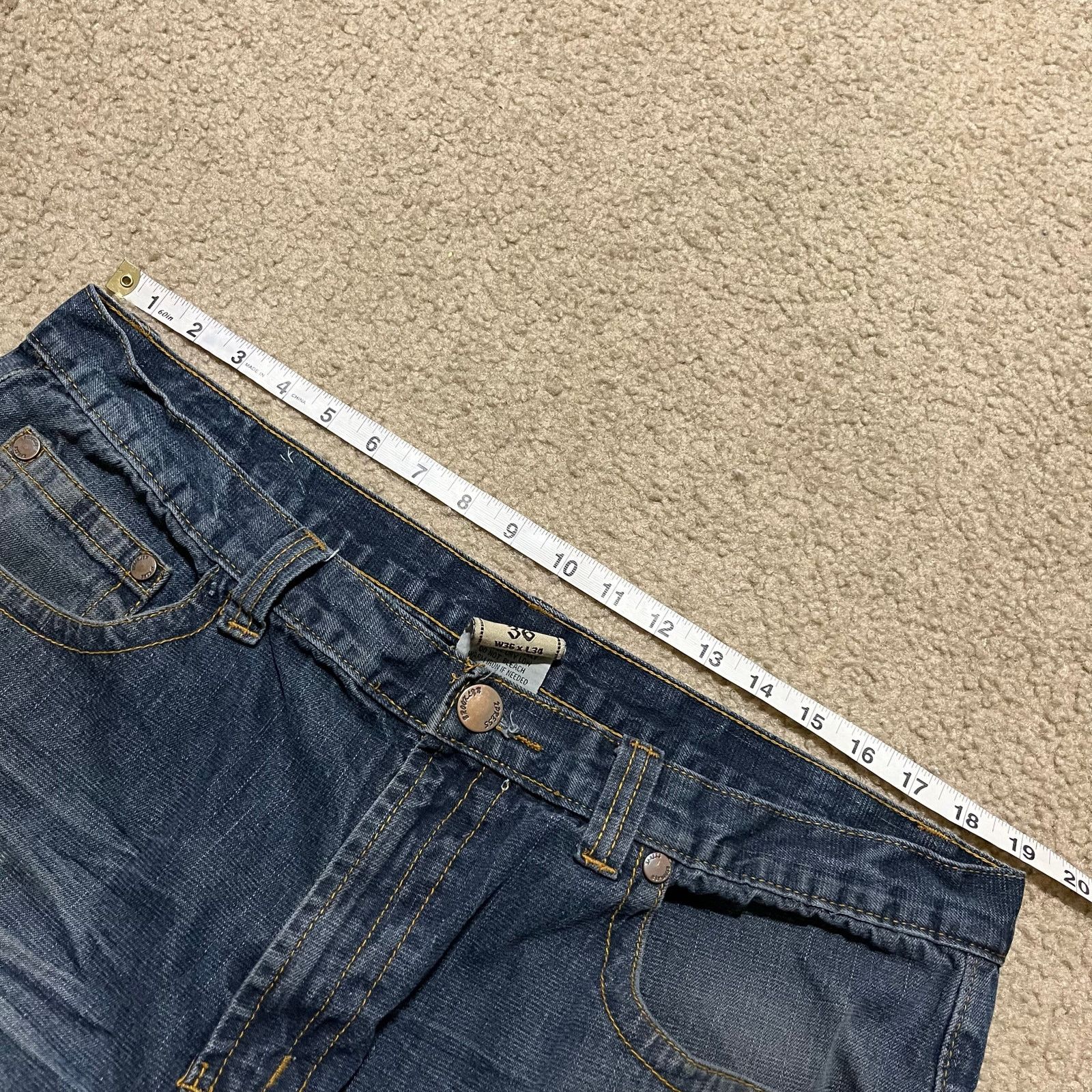 Brooklyn Xpress Brooklyn Xpress Y2K Baggy Skater Embroidered Faded Jeans Size US 38 / EU 54 - 7 Thumbnail