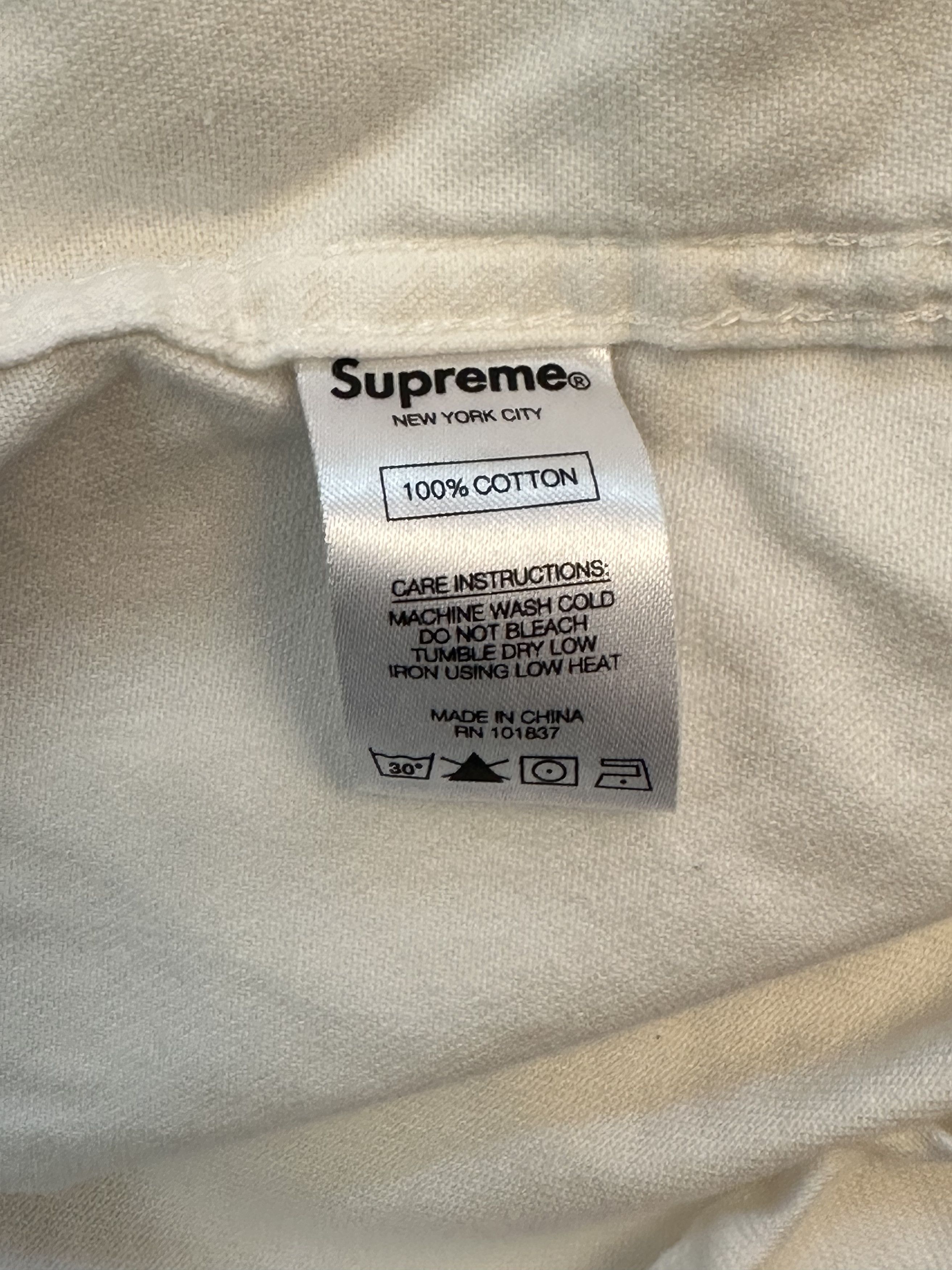 Supreme Supreme Hooded Shirt White SS17 Size US L / EU 52-54 / 3 - 5 Thumbnail