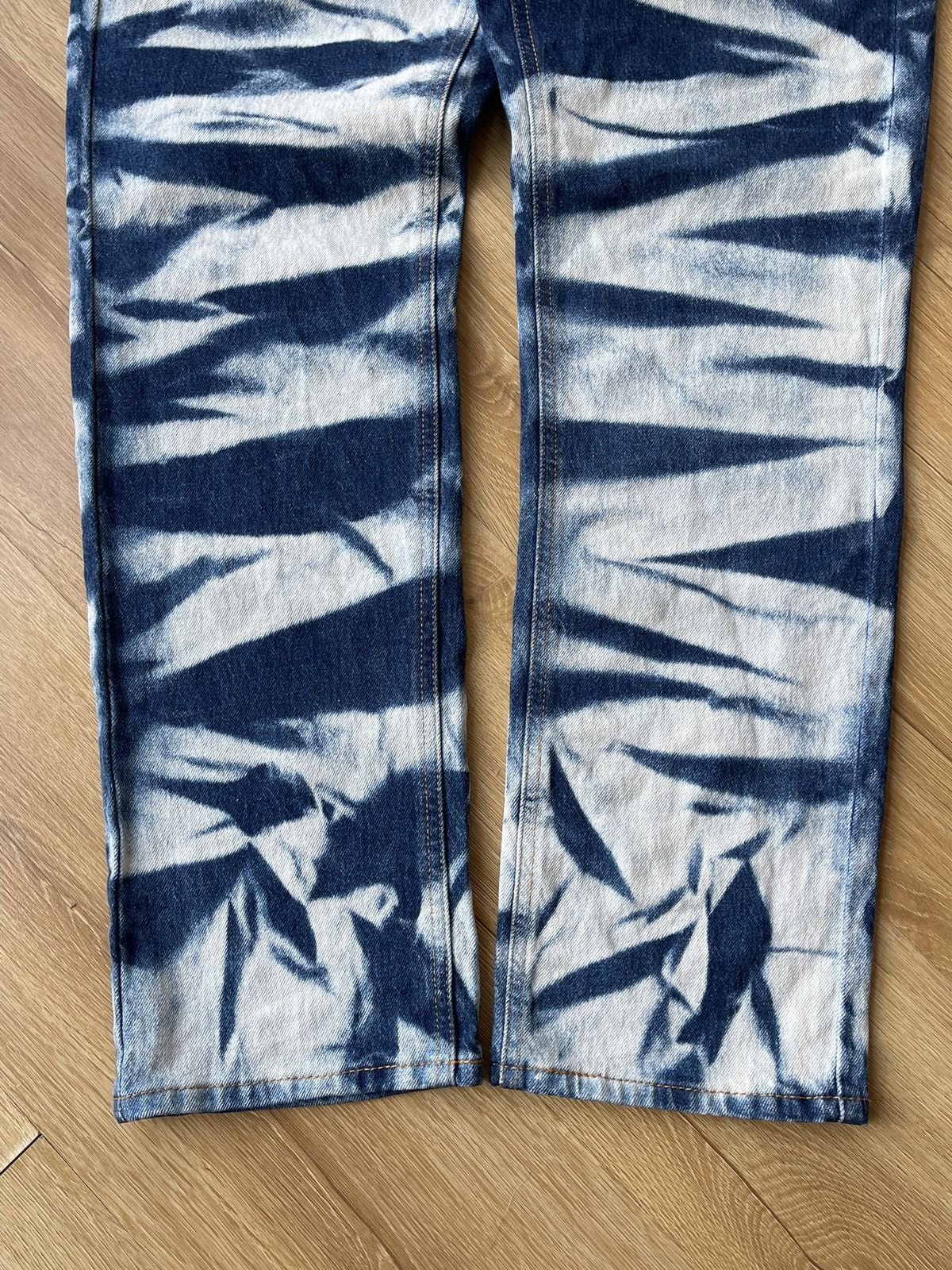 Levi's LEVI'S 541 Athletic Taper Acid Wash Bleached Tiger Denim Size US 32 / EU 48 - 10 Thumbnail