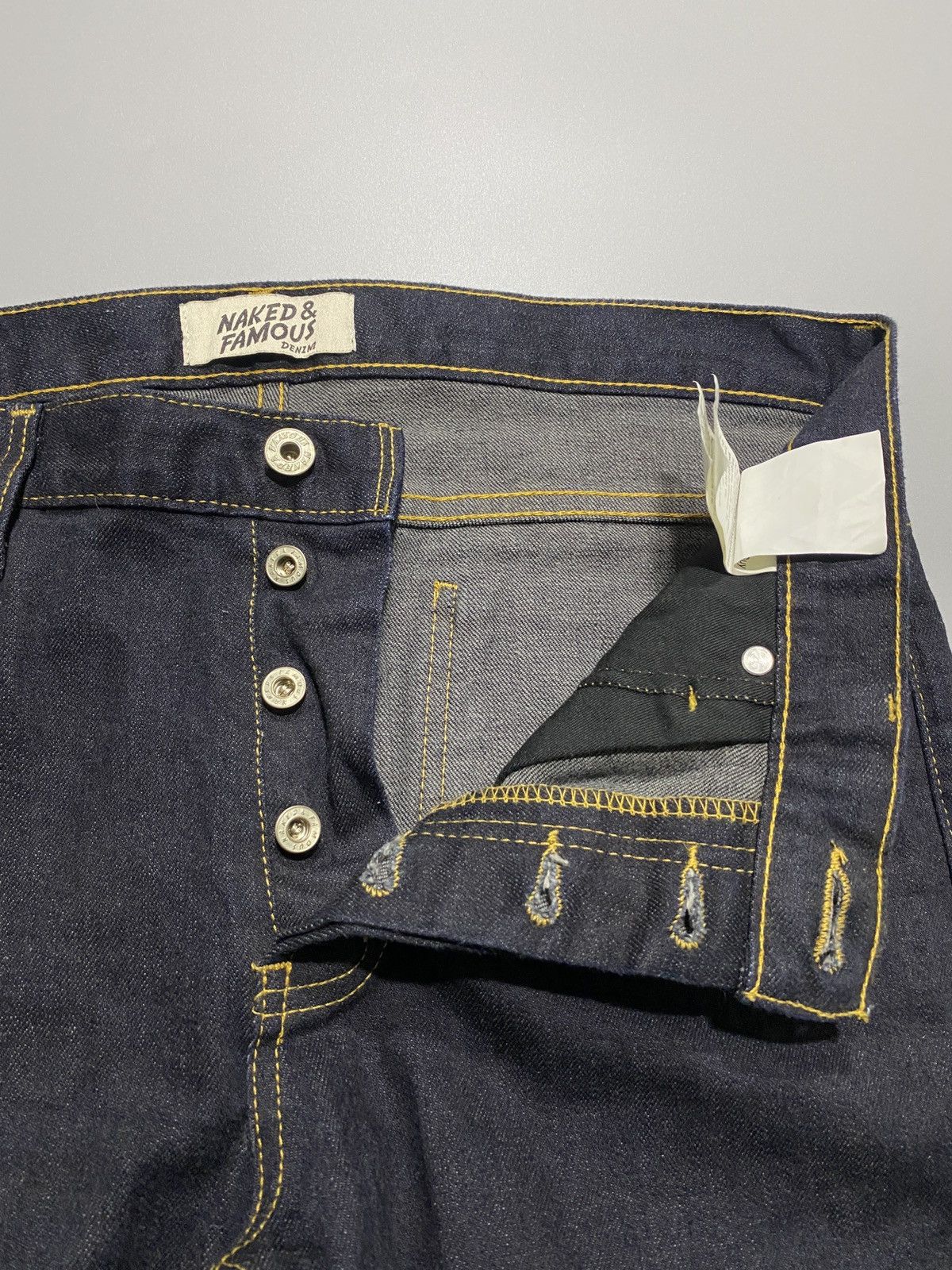 Naked & Famous Super Guy Deep Indigo Stretch Selvedge Jeans Size US 34 / EU 50 - 6 Thumbnail