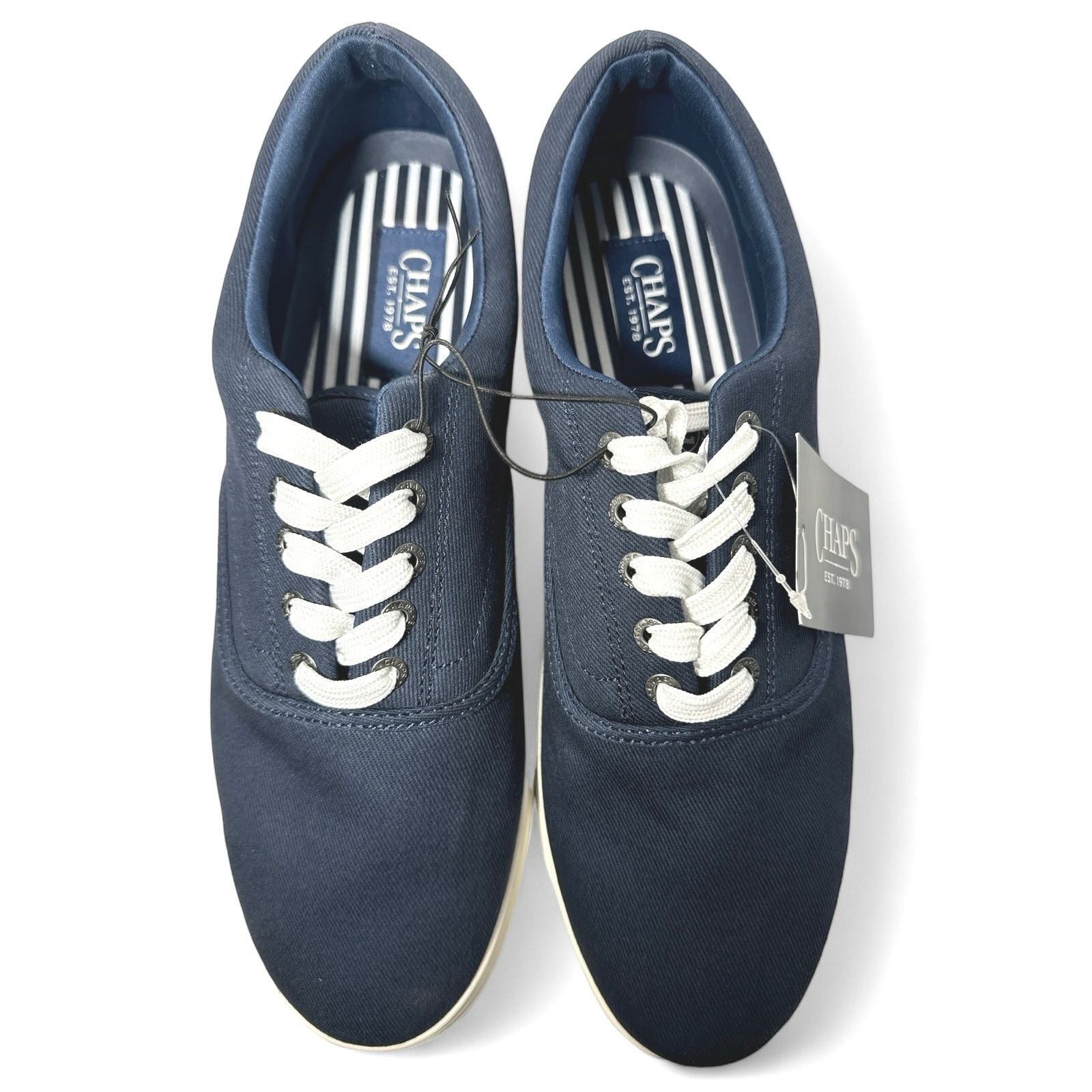 Chaps Chaps Navy Canvas Lace-up Sneakers ew Men’s 12M Size US 12 / EU 45 - 4 Thumbnail