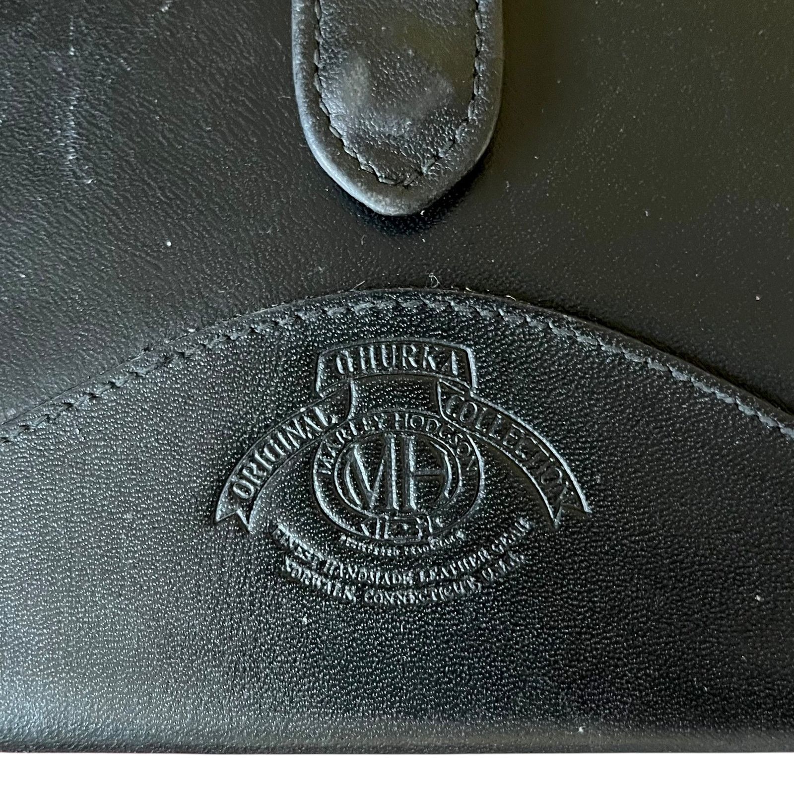 Ghurka × Vintage Vintage Ghurka Marley Hodgson Black Leather Checkbook Wallet Size ONE SIZE - 3 Thumbnail
