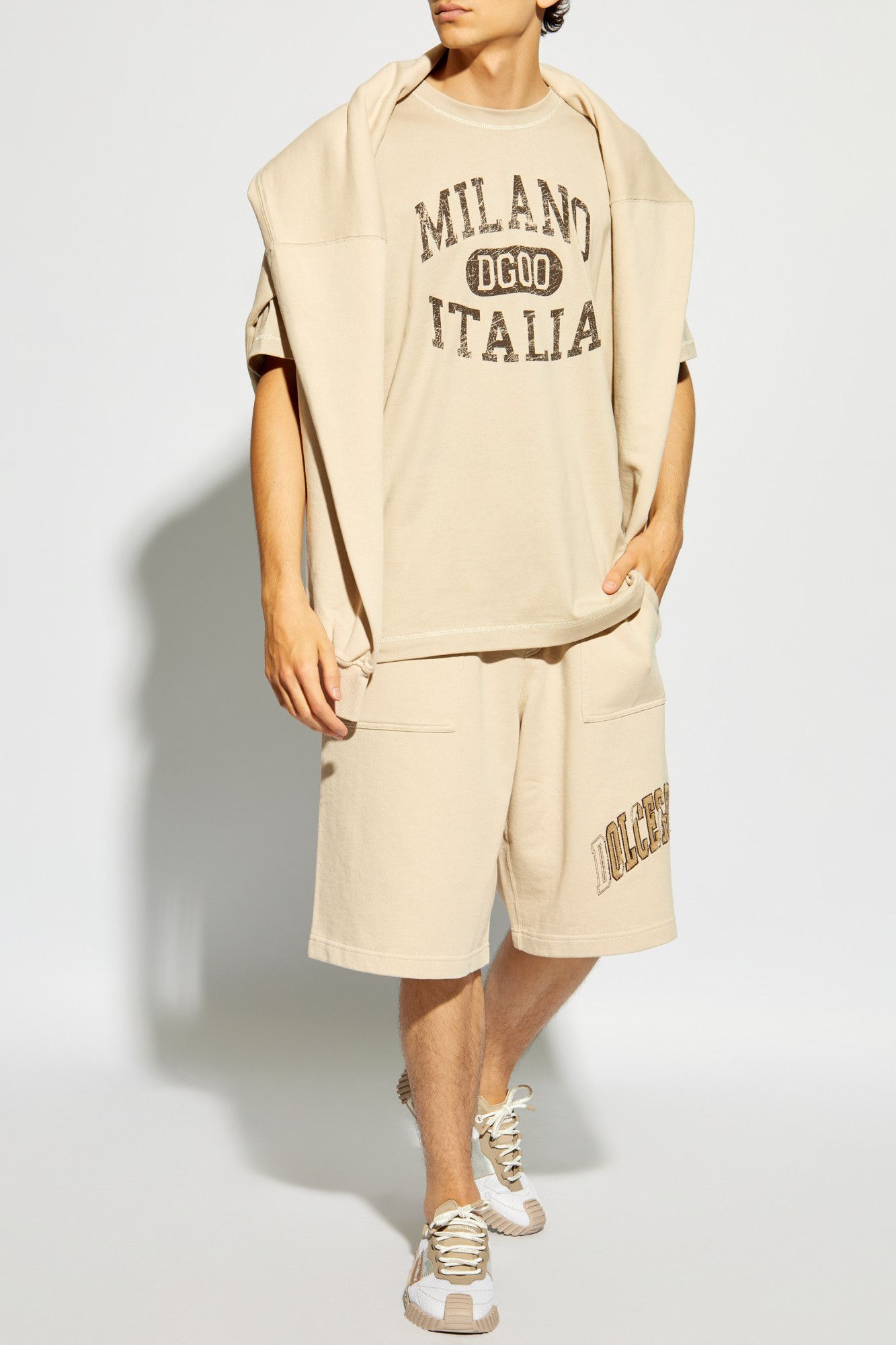 Dolce & Gabbana o1s22i1n0225 Bermuda Short in Beige Size US 32 / EU 48 - 2 Thumbnail