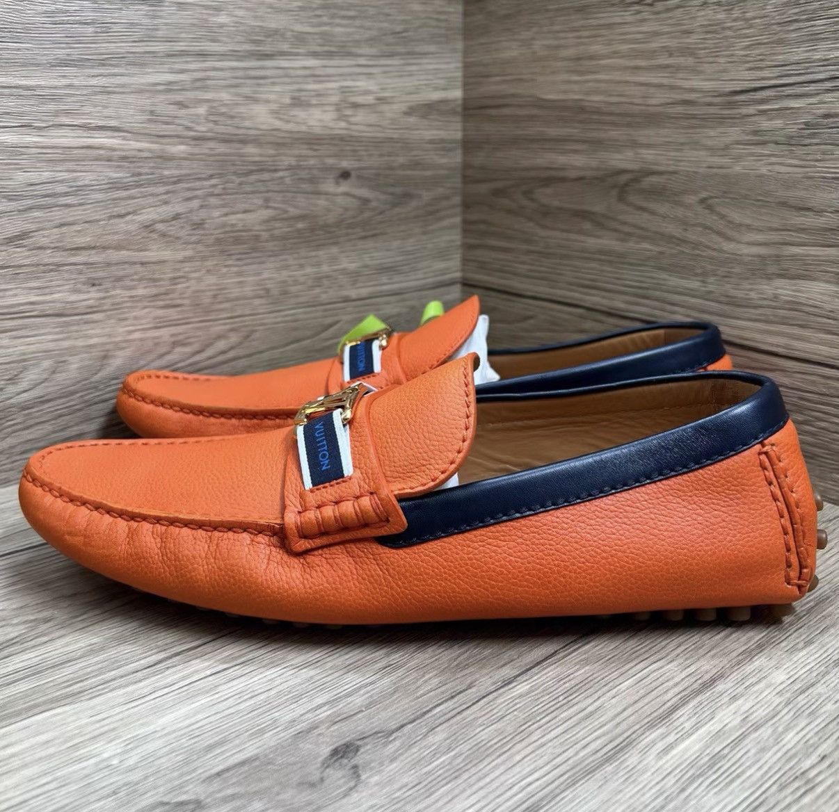 Louis Vuitton Louis Vuitton Hockenheim Leather LV Logo Driving Shoes J41 Size US 8.5 / EU 41-42 - 1 Thumbnail