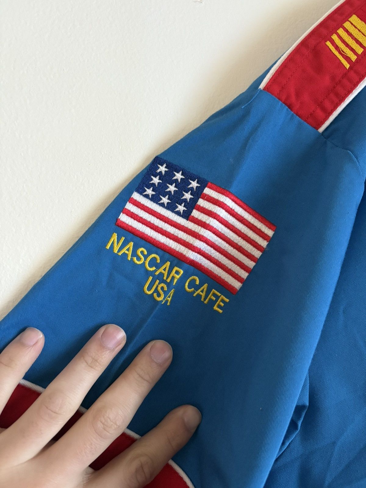 NASCAR Vintage NASCAR Cafe racing button-up in bold red/blue Size US XL / EU 56 / 4 - 8 Thumbnail