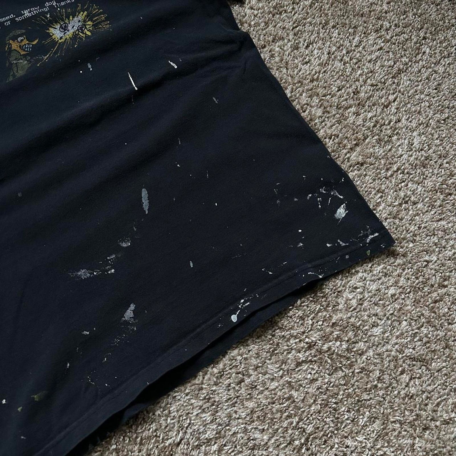 Supreme × Vintage Supreme Graphic Quote Dog Shit Black Faded Painter Shirt Size US M / EU 48-50 / 2 - 5 Thumbnail