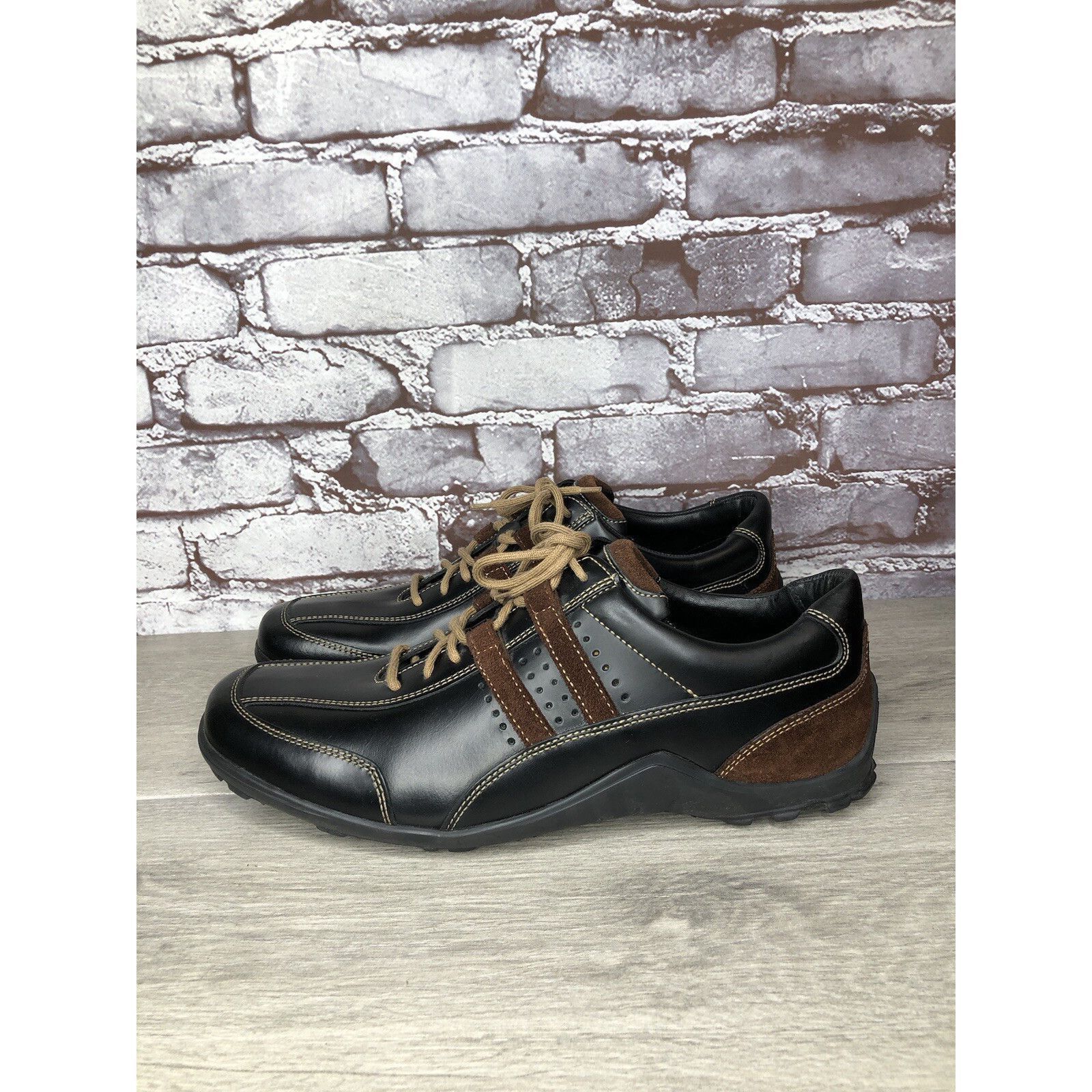 Cole Haan Cole Haan Country Black Brown Leather Vibram Soles Oxfords M Size US 11 / EU 44 - 11 Thumbnail