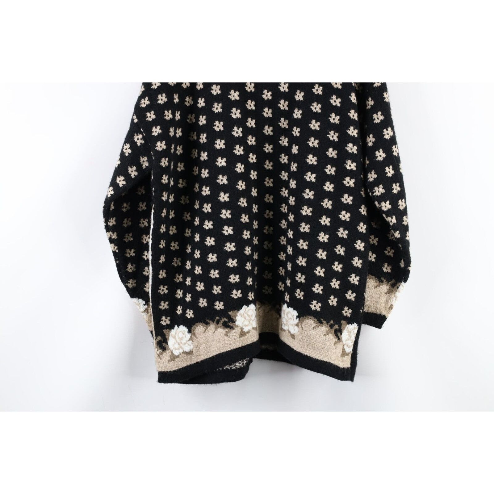 Vintage Vintage 90s Streetwear Flower Knit Cardigan Sweater Size S / US 4 / IT 40 - 7 Thumbnail