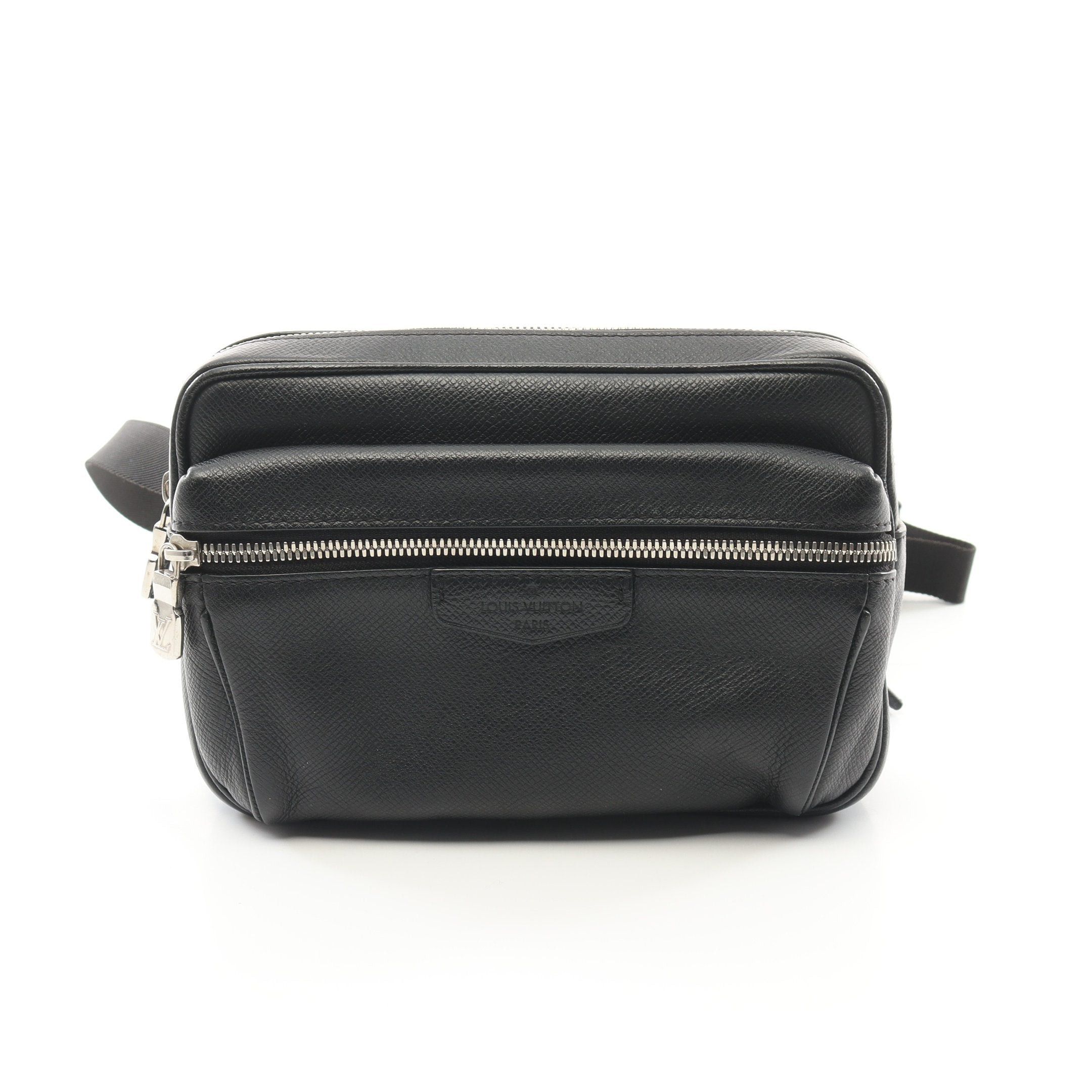 Louis Vuitton Louis Vuitton Bum Bag Outdoors Taiga Noir Body Waist Leather Black Size ONE SIZE - 1 Thumbnail