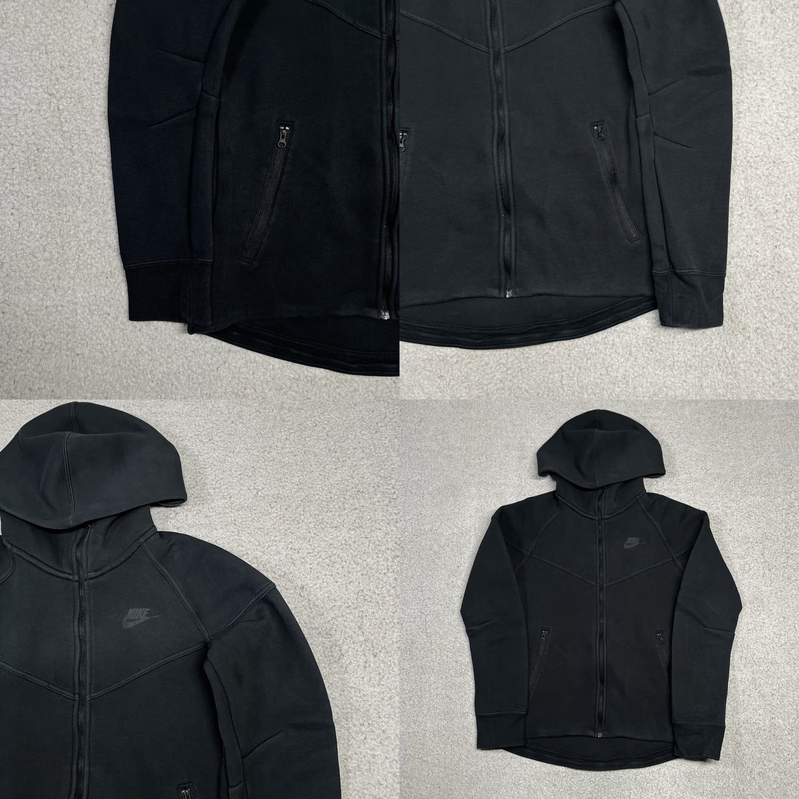 Nike Nike Tech Fleece Hoodie Womens XS Black Full Zip Jacket Swoosh Logo Windrunner Size XS / US 0-2 / IT 36-38 - 8 Thumbnail