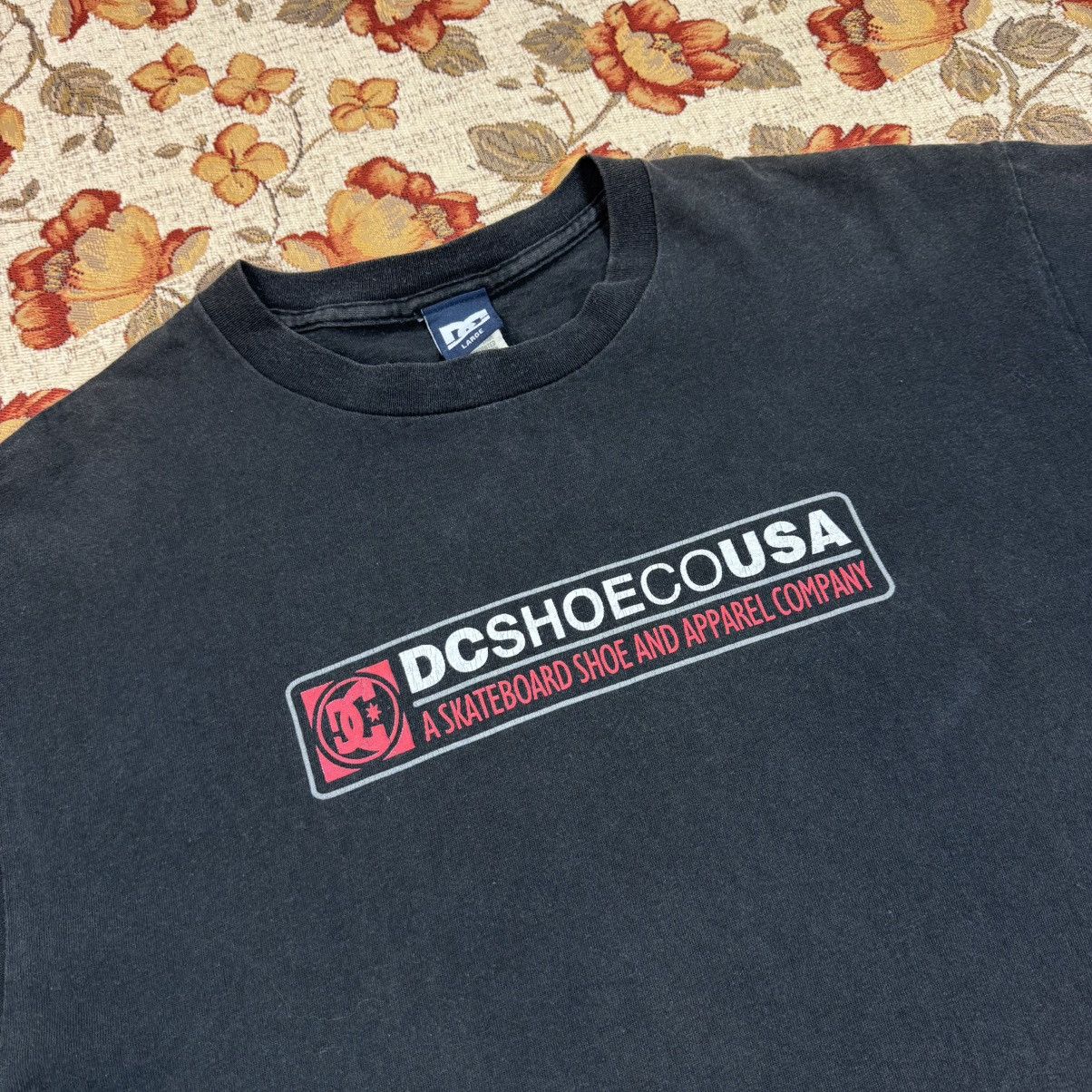 DC × Vintage Vintage DC shoe usa Cropped Washed Faded Tee skateboard y2k Size US L / EU 52-54 / 3 - 10 Thumbnail