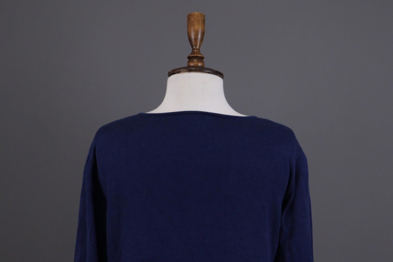 Designer Gudrun Sjoden Blue Long Sleeve V-Neck A-Line Dress Size M Size M / US 6-8 / IT 42-44 - 9 Thumbnail